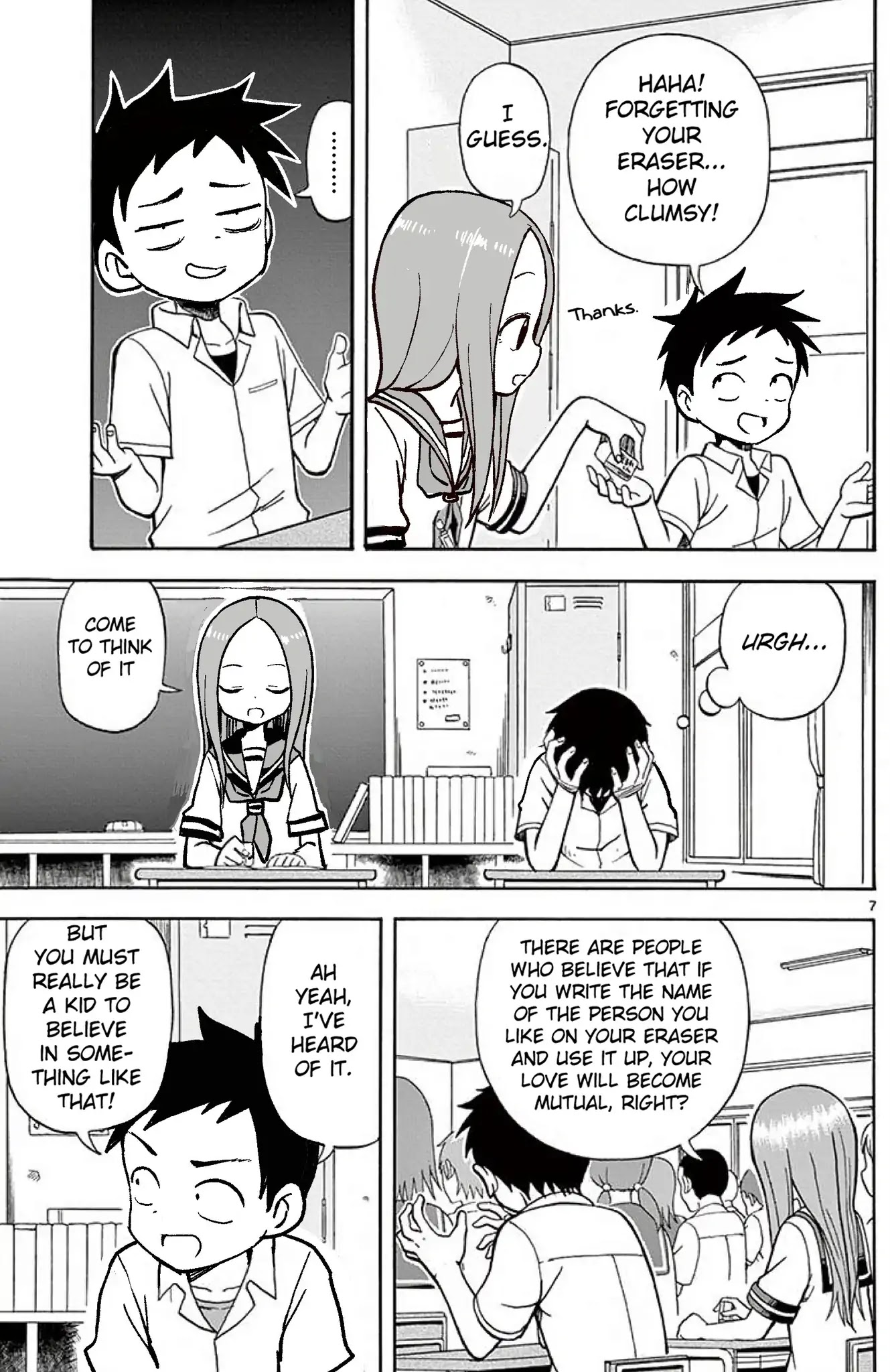 Karakai Jouzu no Takagi-san Chapter 1 page 6 - Chapter 1: Eraser