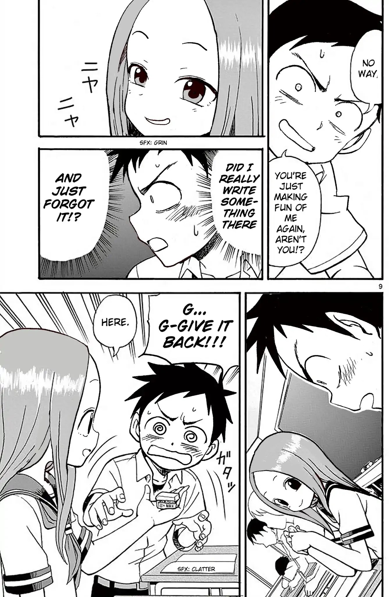 Karakai Jouzu no Takagi-san Chapter 1 page 8 - Chapter 1: Eraser