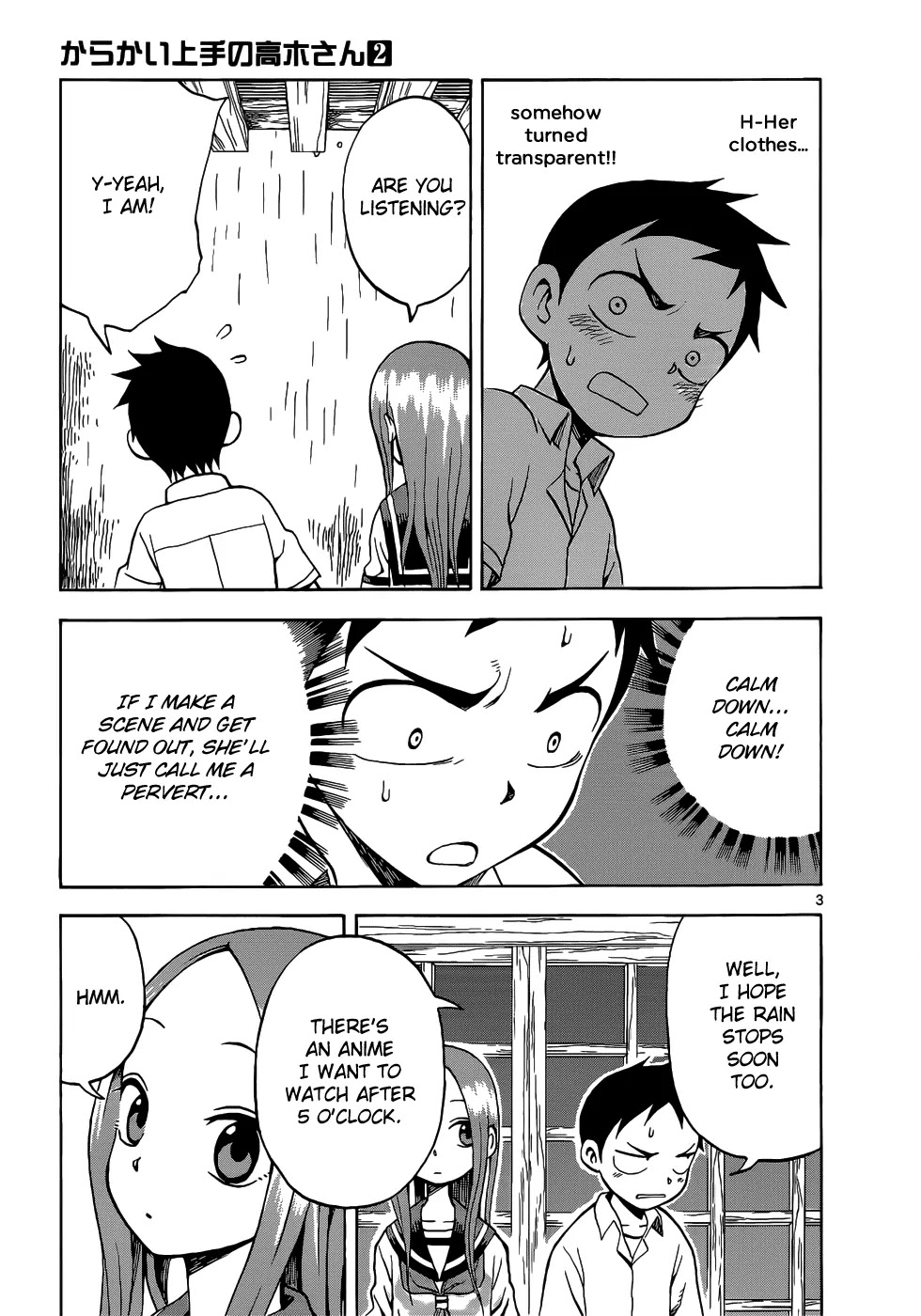 Karakai Jouzu no Takagi-san Chapter 10 page 8 - Chapter 10: Rain Shelter