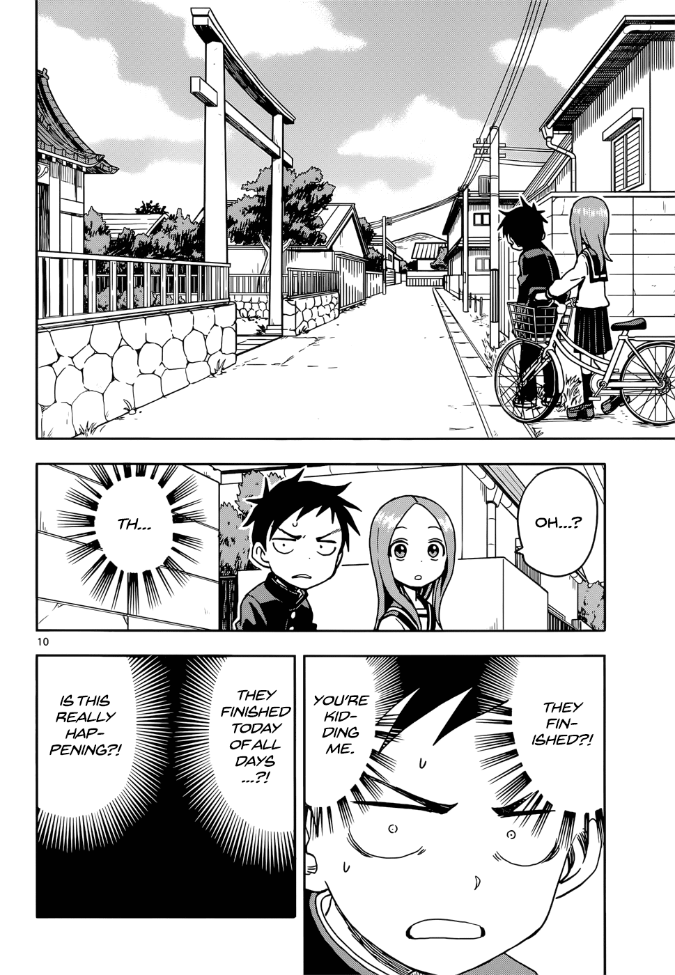 Karakai Jouzu no Takagi-san Chapter 100 page 10 - Chapter 100: Praying