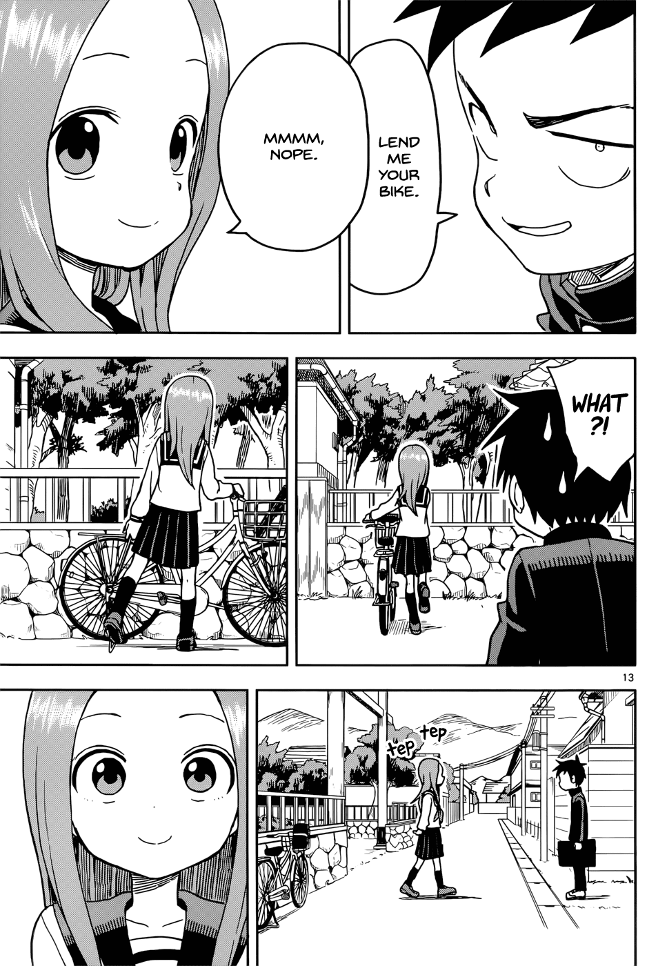Karakai Jouzu no Takagi-san Chapter 100 page 13 - Chapter 100: Praying