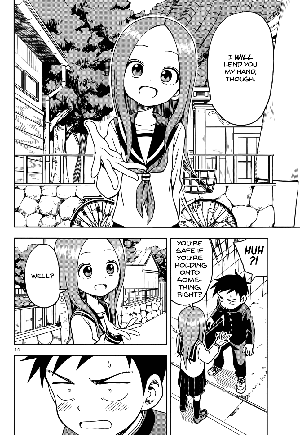 Karakai Jouzu no Takagi-san Chapter 100 page 14 - Chapter 100: Praying