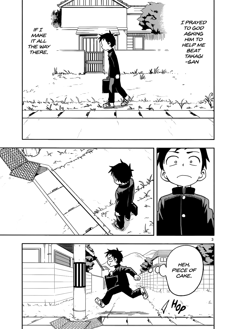 Karakai Jouzu no Takagi-san Chapter 100 page 3 - Chapter 100: Praying
