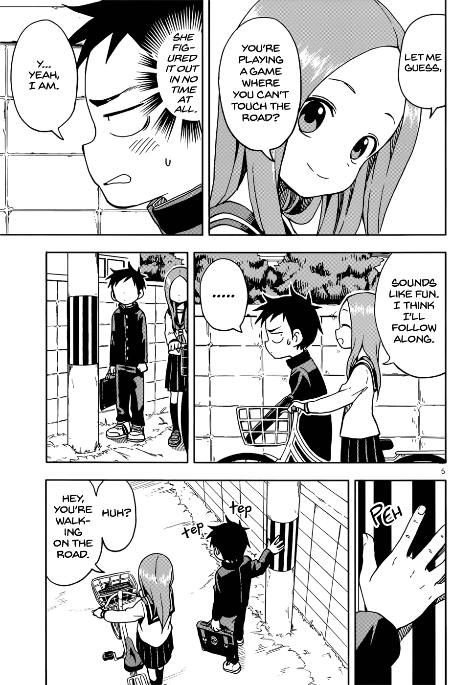 Karakai Jouzu no Takagi-san Chapter 100 page 5 - Chapter 100: Praying