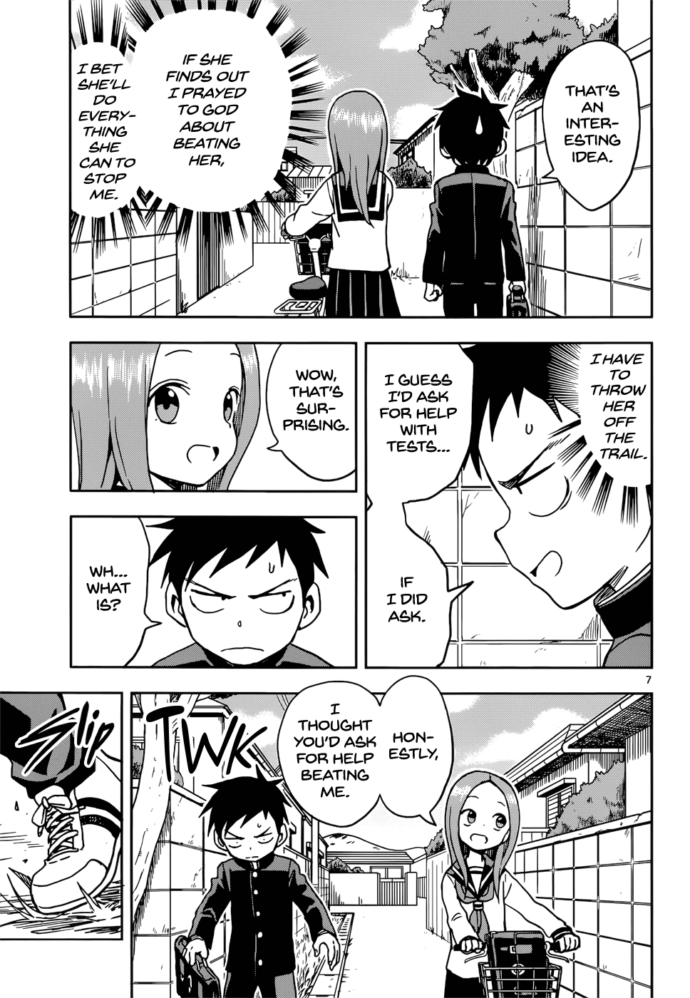 Karakai Jouzu no Takagi-san Chapter 100 page 7 - Chapter 100: Praying