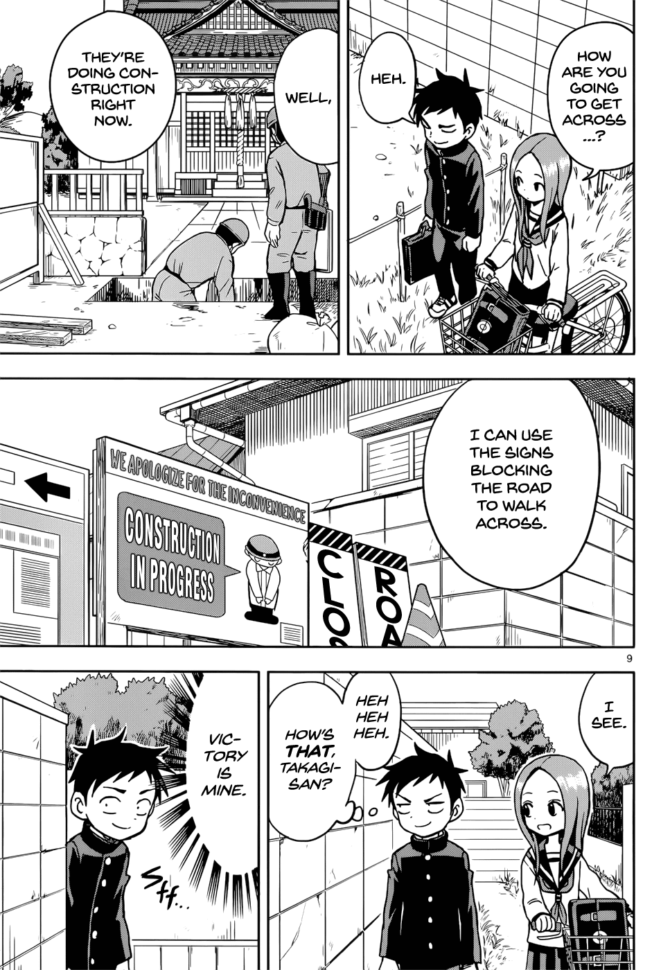 Karakai Jouzu no Takagi-san Chapter 100 page 9 - Chapter 100: Praying