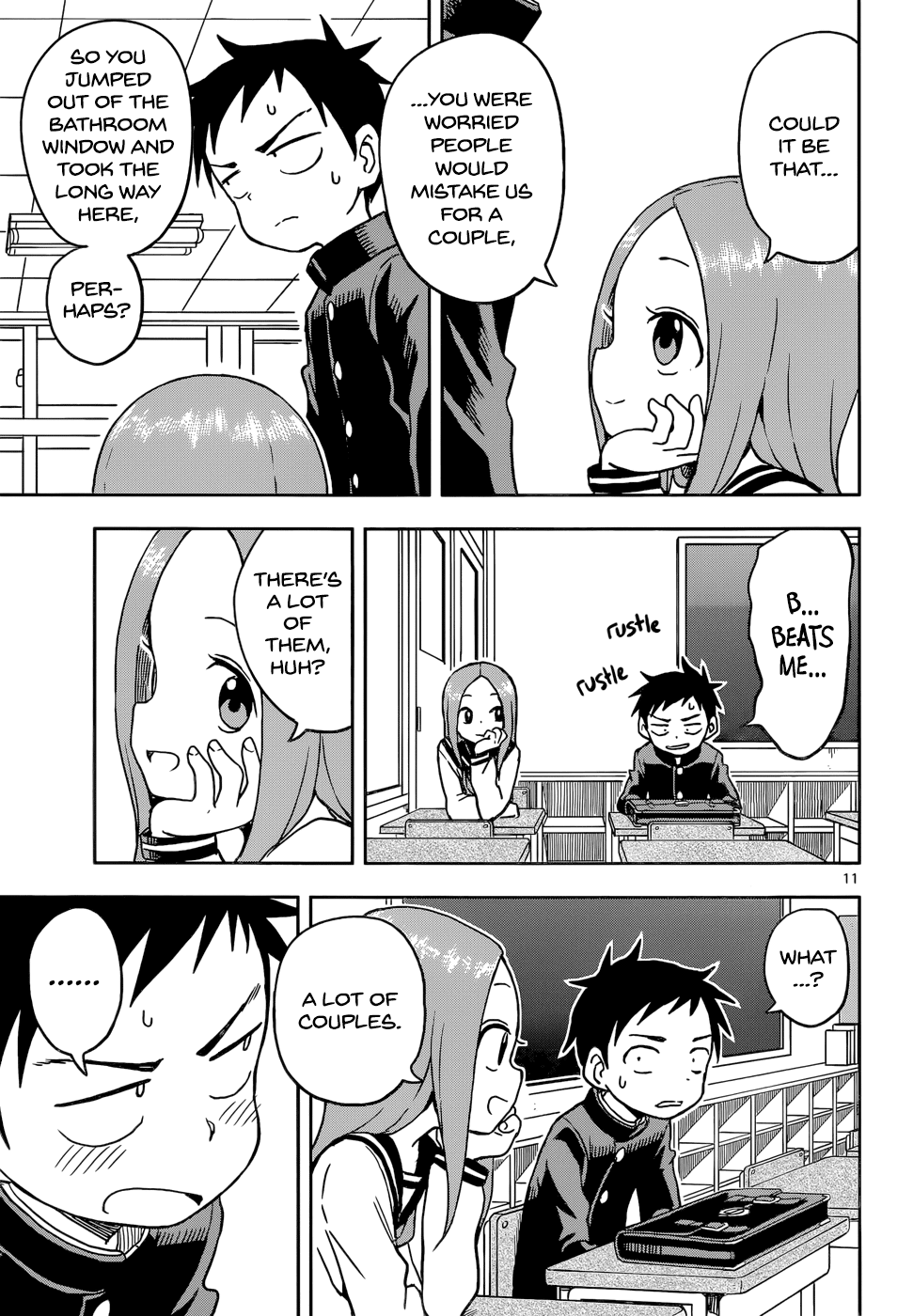 Karakai Jouzu no Takagi-san Chapter 101 page 11 - Chapter 101: Forgotten Homework