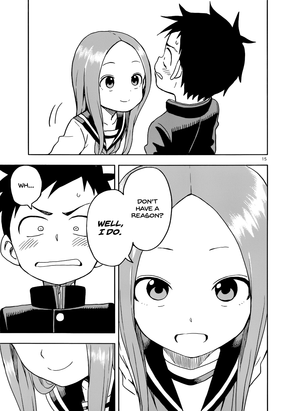 Karakai Jouzu no Takagi-san Chapter 101 page 15 - Chapter 101: Forgotten Homework