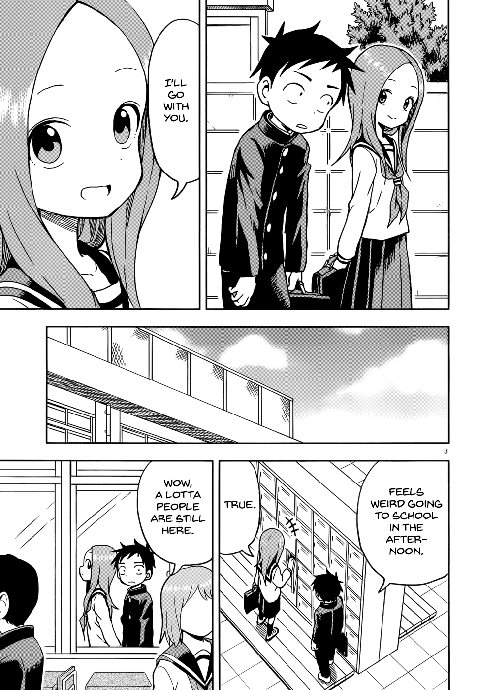 Karakai Jouzu no Takagi-san Chapter 101 page 3 - Chapter 101: Forgotten Homework