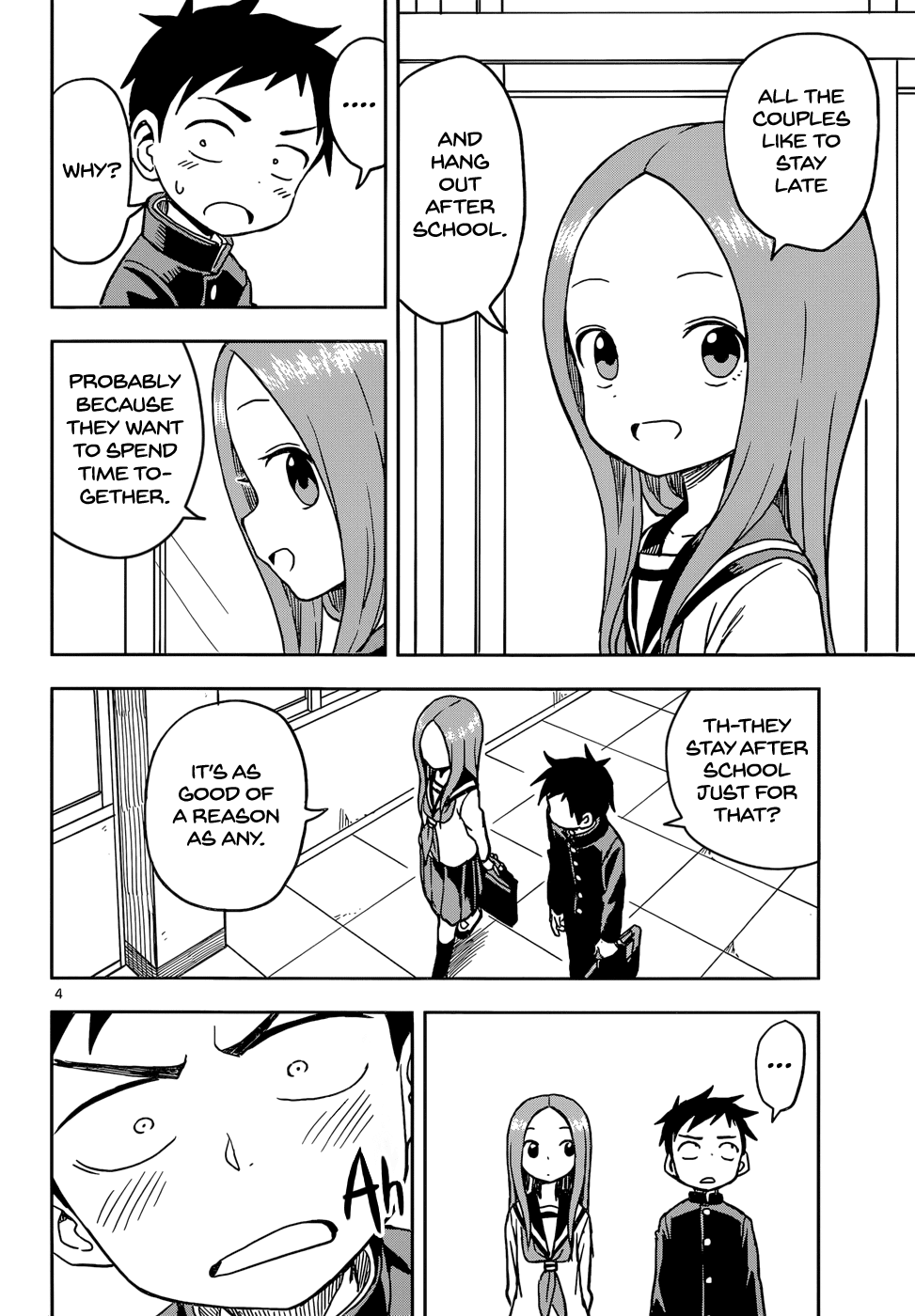 Karakai Jouzu no Takagi-san Chapter 101 page 4 - Chapter 101: Forgotten Homework