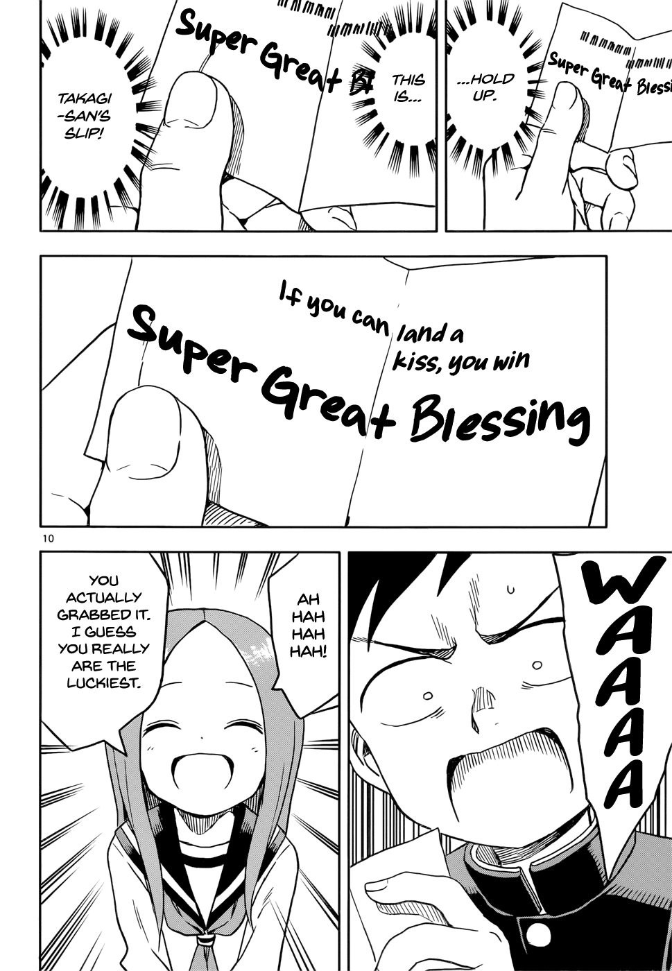 Karakai Jouzu no Takagi-san Chapter 102 page 10 - Chapter 102: Fortune Slips