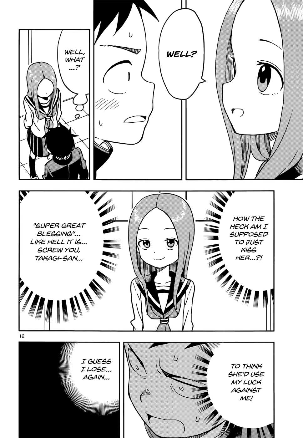 Karakai Jouzu no Takagi-san Chapter 102 page 12 - Chapter 102: Fortune Slips