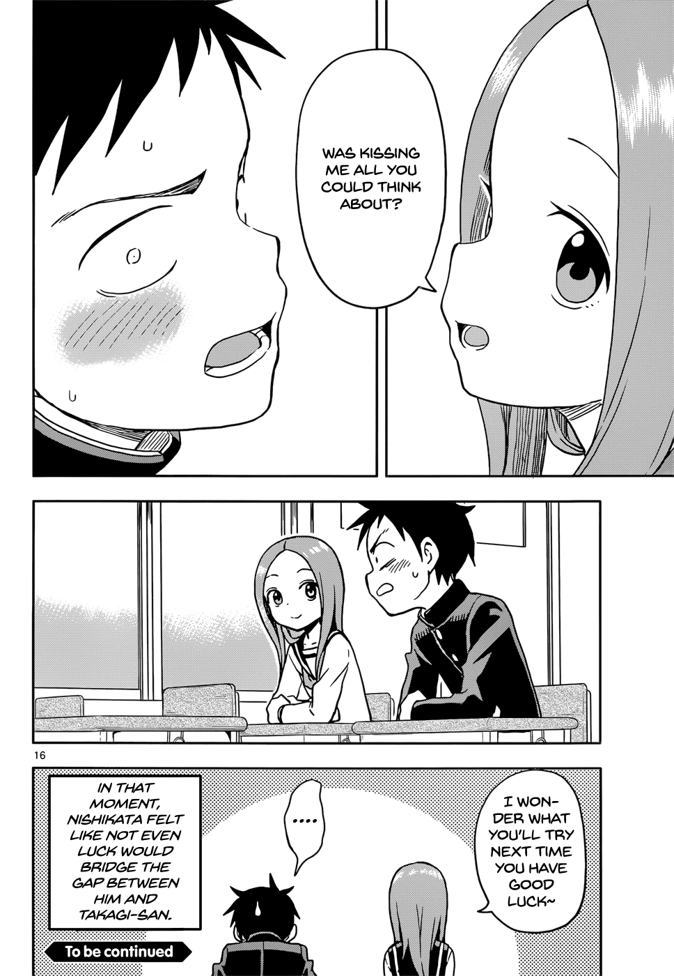 Karakai Jouzu no Takagi-san Chapter 102 page 16 - Chapter 102: Fortune Slips