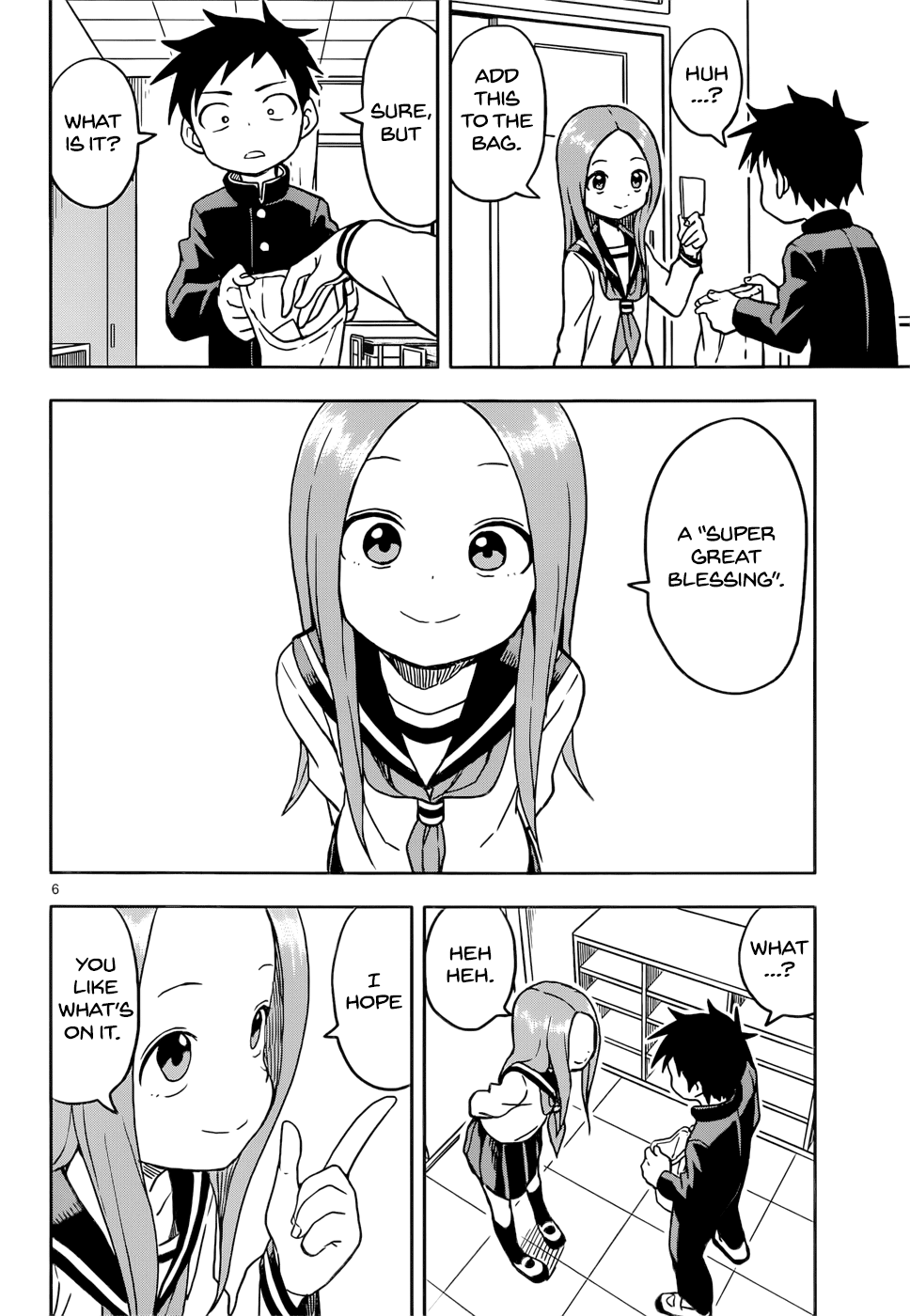 Karakai Jouzu no Takagi-san Chapter 102 page 6 - Chapter 102: Fortune Slips