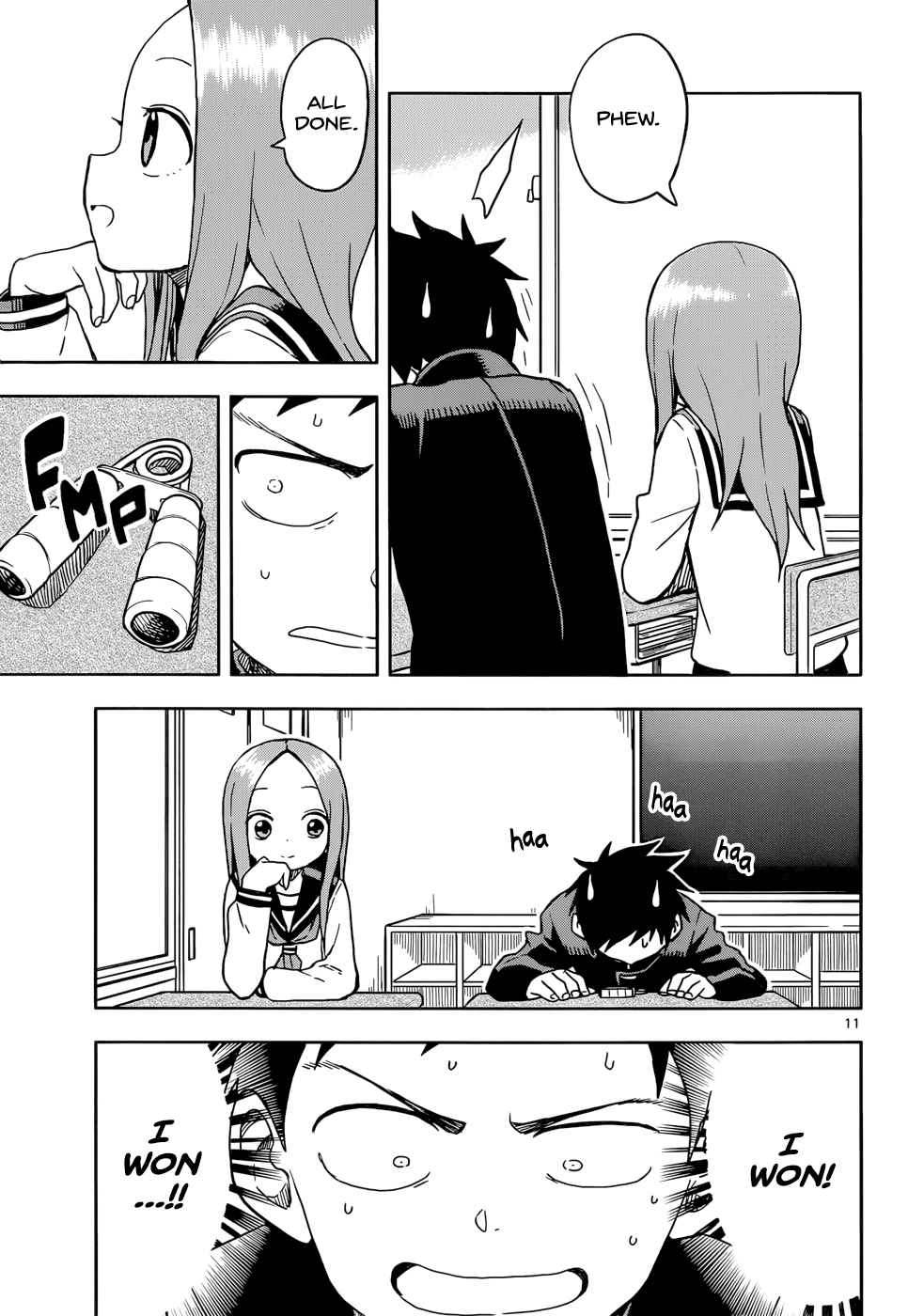 Karakai Jouzu no Takagi-san Chapter 103 page 11 - Chapter 103: That Grip Trainer Thing