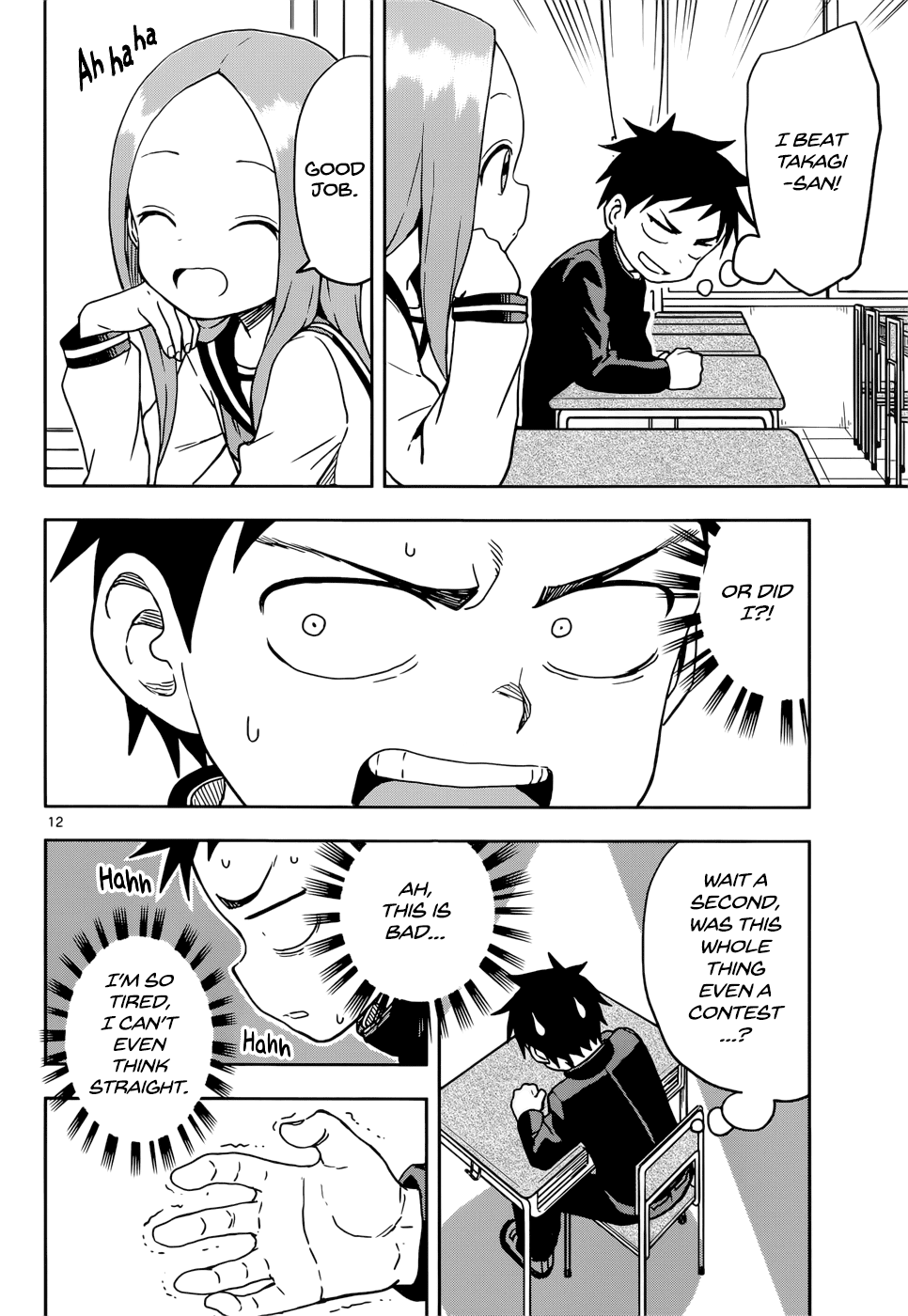Karakai Jouzu no Takagi-san Chapter 103 page 12 - Chapter 103: That Grip Trainer Thing