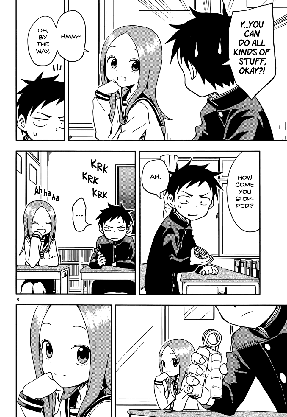 Karakai Jouzu no Takagi-san Chapter 103 page 6 - Chapter 103: That Grip Trainer Thing