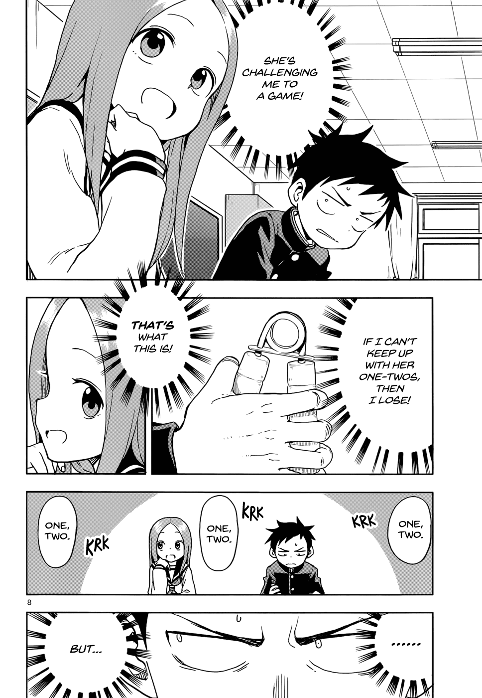 Karakai Jouzu no Takagi-san Chapter 103 page 8 - Chapter 103: That Grip Trainer Thing