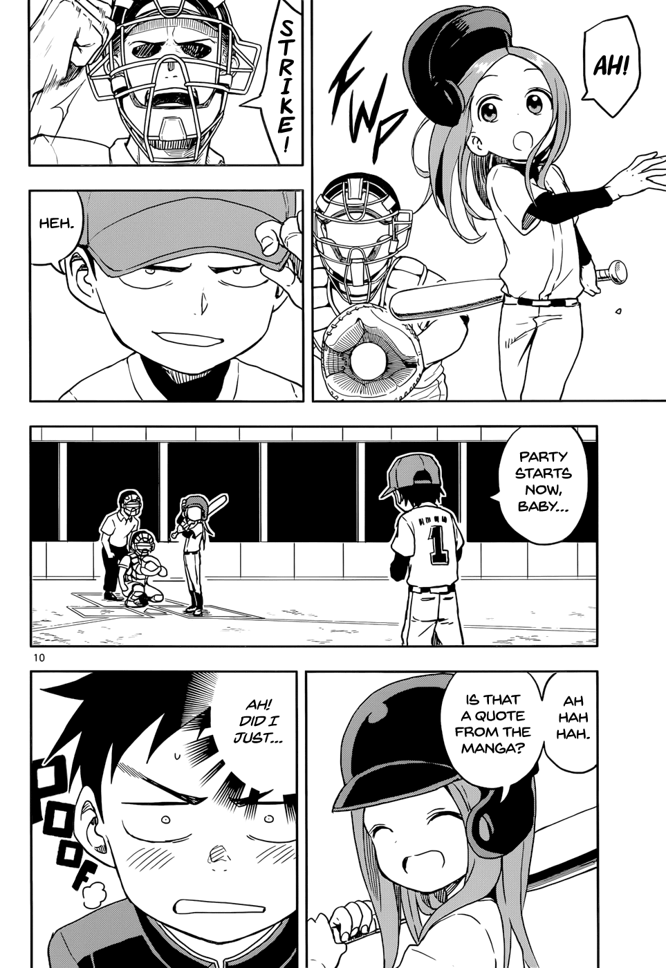 Karakai Jouzu no Takagi-san Chapter 104 page 10 - Chapter 104: Demon Pitch
