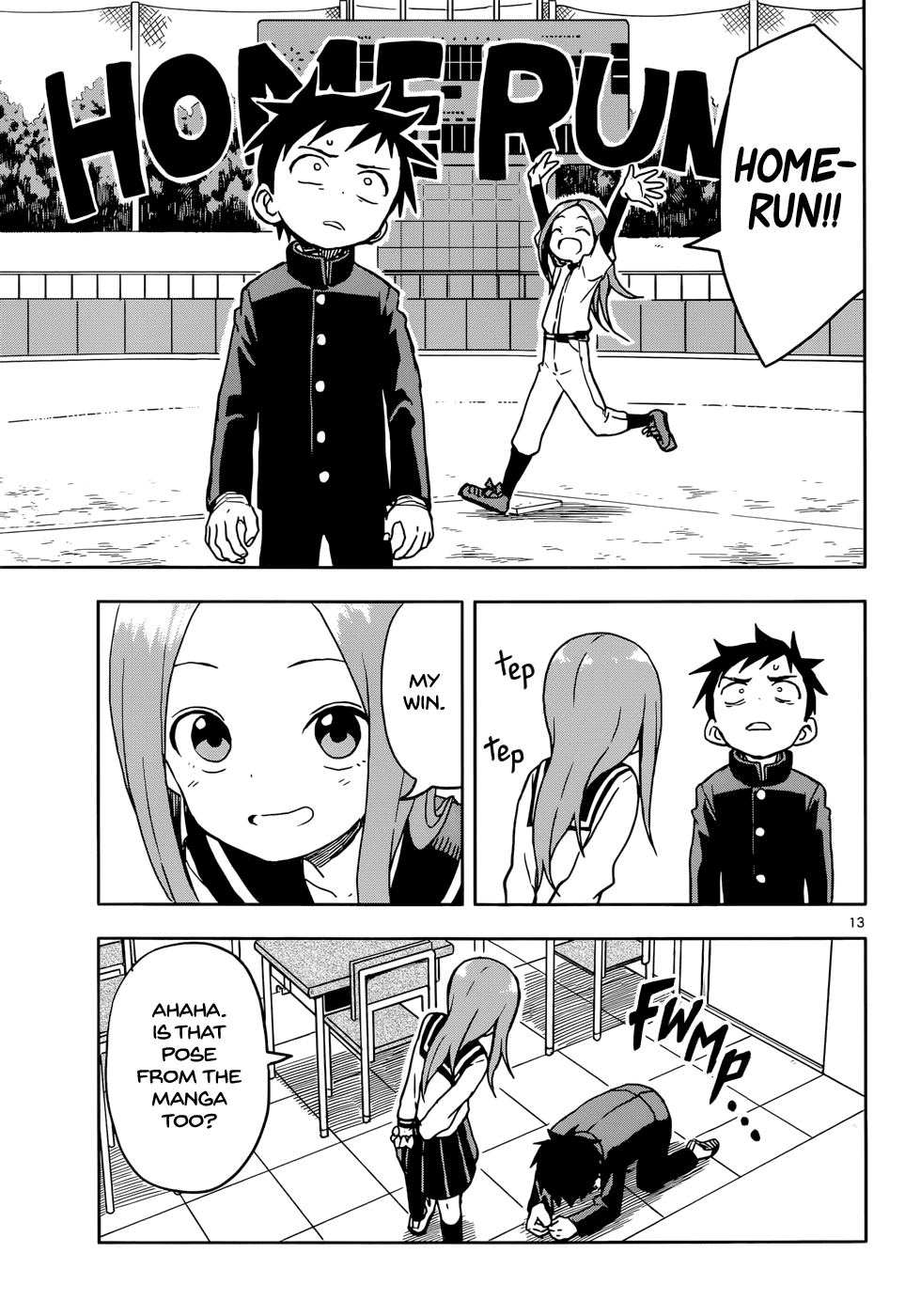 Karakai Jouzu no Takagi-san Chapter 104 page 13 - Chapter 104: Demon Pitch