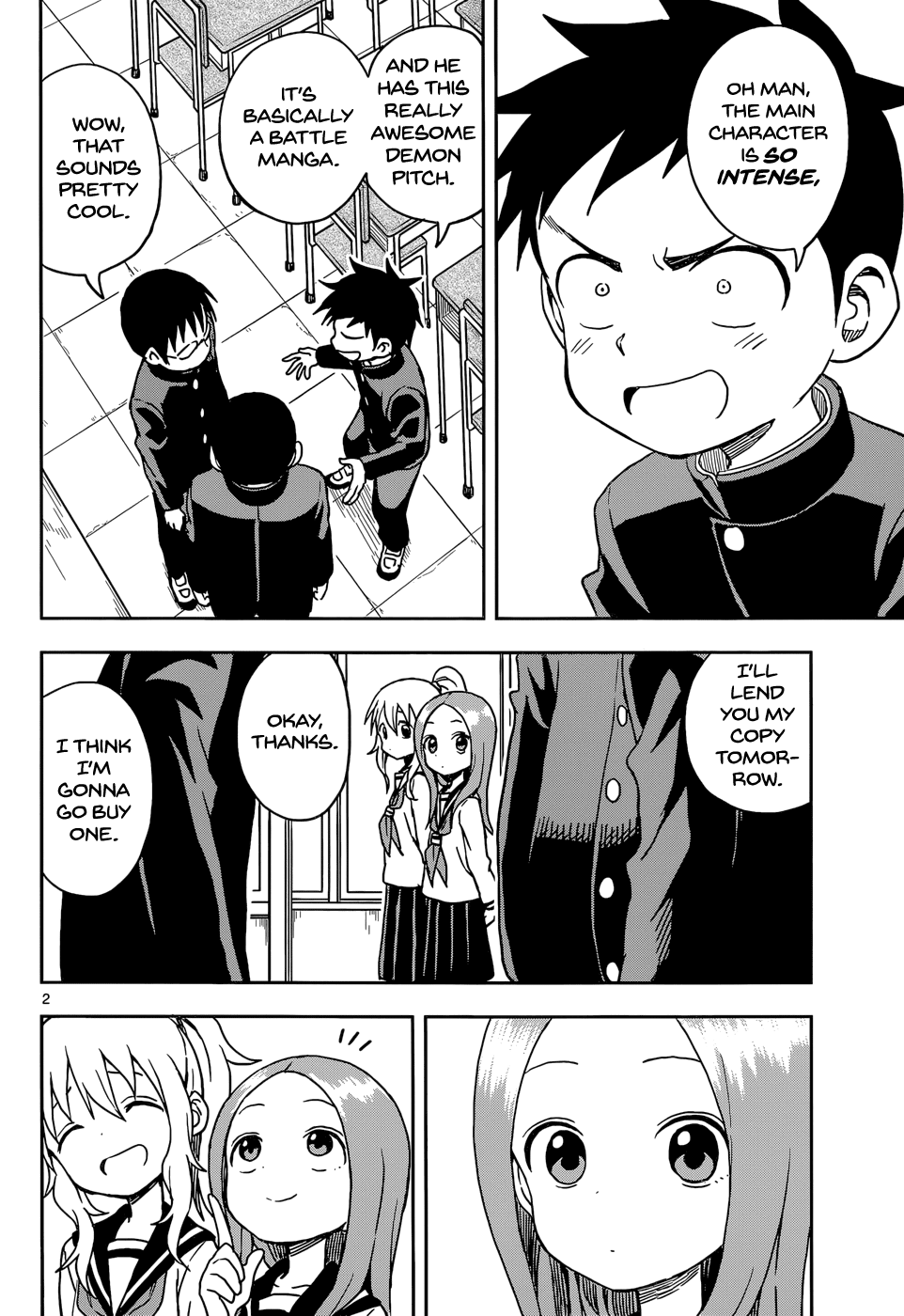 Karakai Jouzu no Takagi-san Chapter 104 page 2 - Chapter 104: Demon Pitch
