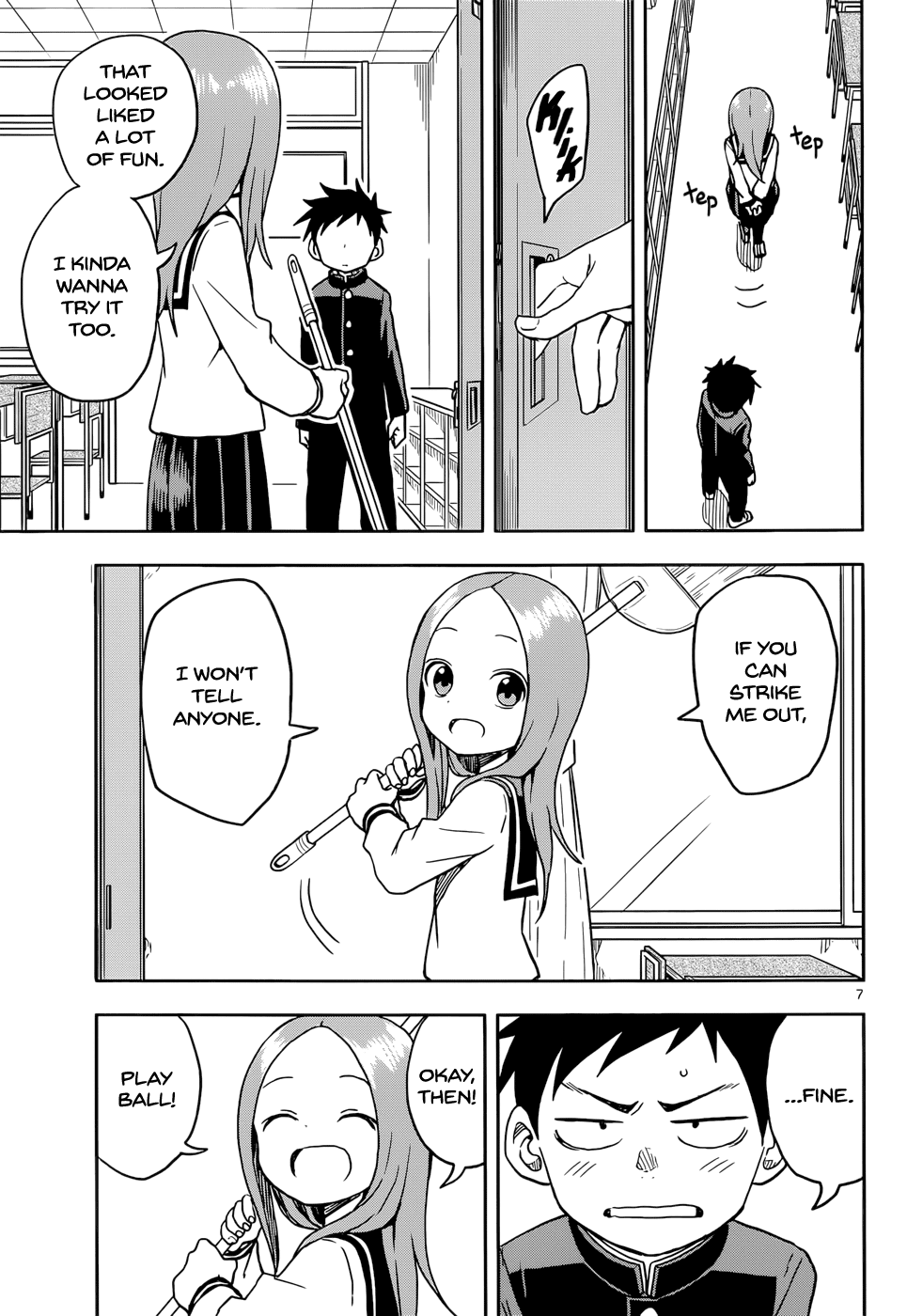 Karakai Jouzu no Takagi-san Chapter 104 page 7 - Chapter 104: Demon Pitch