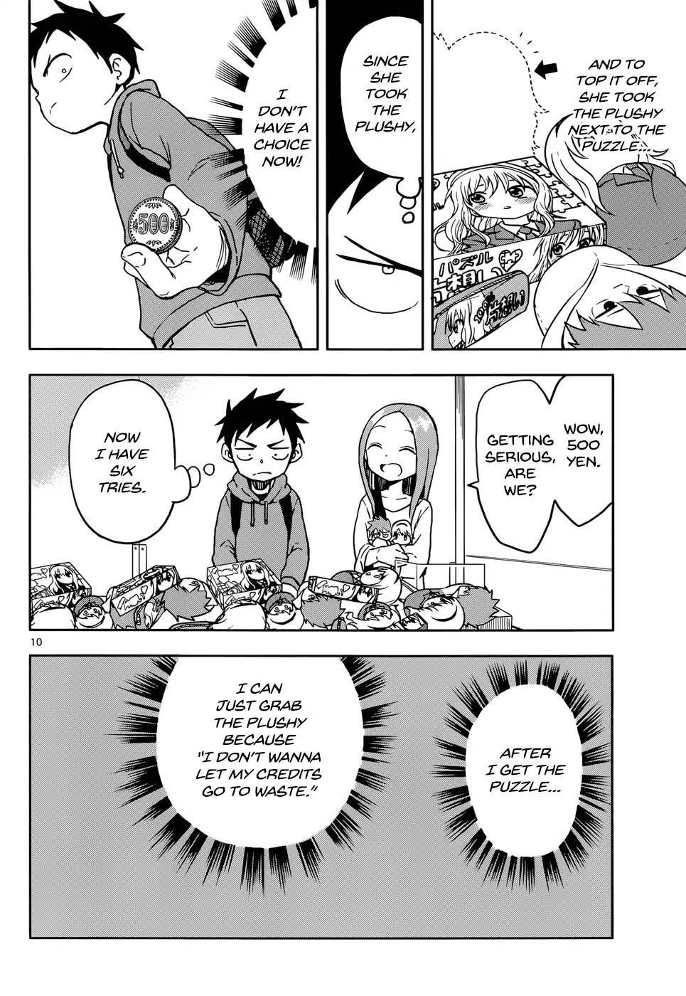 Karakai Jouzu no Takagi-san Chapter 106 page 10 - Chapter 106: Crane Games