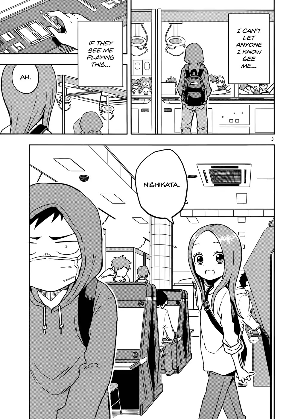 Karakai Jouzu no Takagi-san Chapter 106 page 3 - Chapter 106: Crane Games