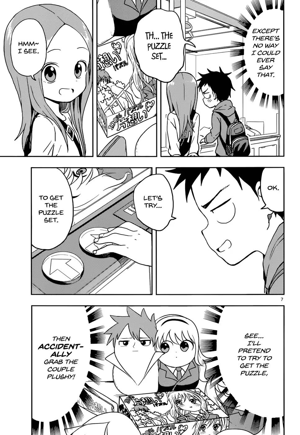Karakai Jouzu no Takagi-san Chapter 106 page 7 - Chapter 106: Crane Games