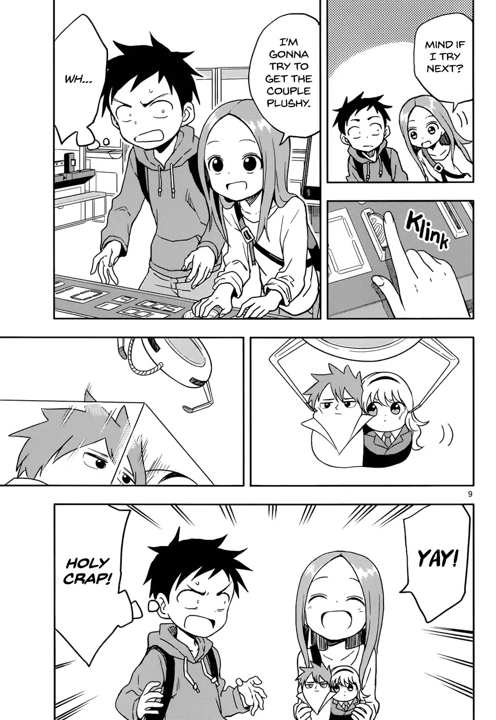 Karakai Jouzu no Takagi-san Chapter 106 page 9 - Chapter 106: Crane Games