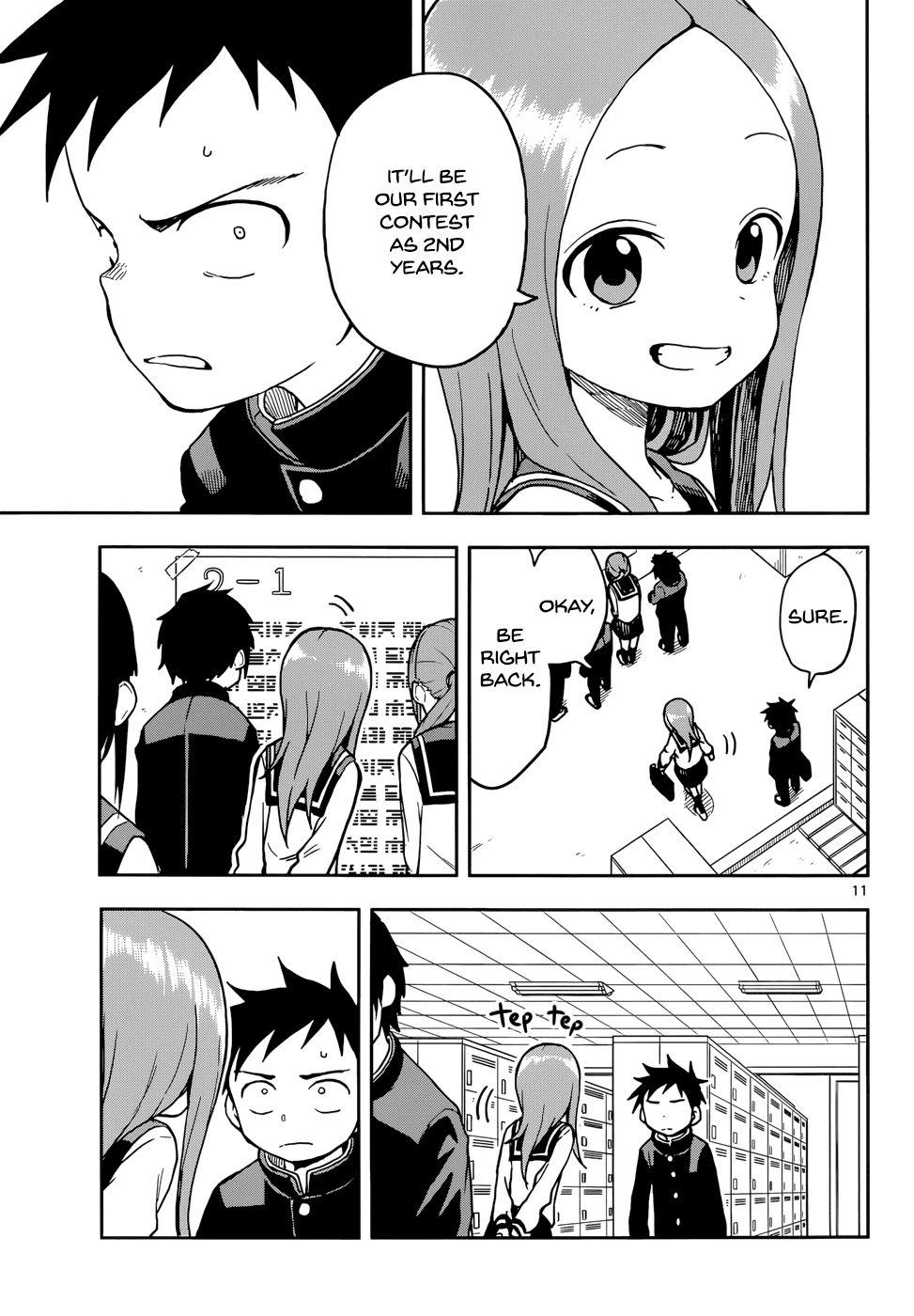 Karakai Jouzu no Takagi-san Chapter 107 page 11 - Chapter 107: Second Years