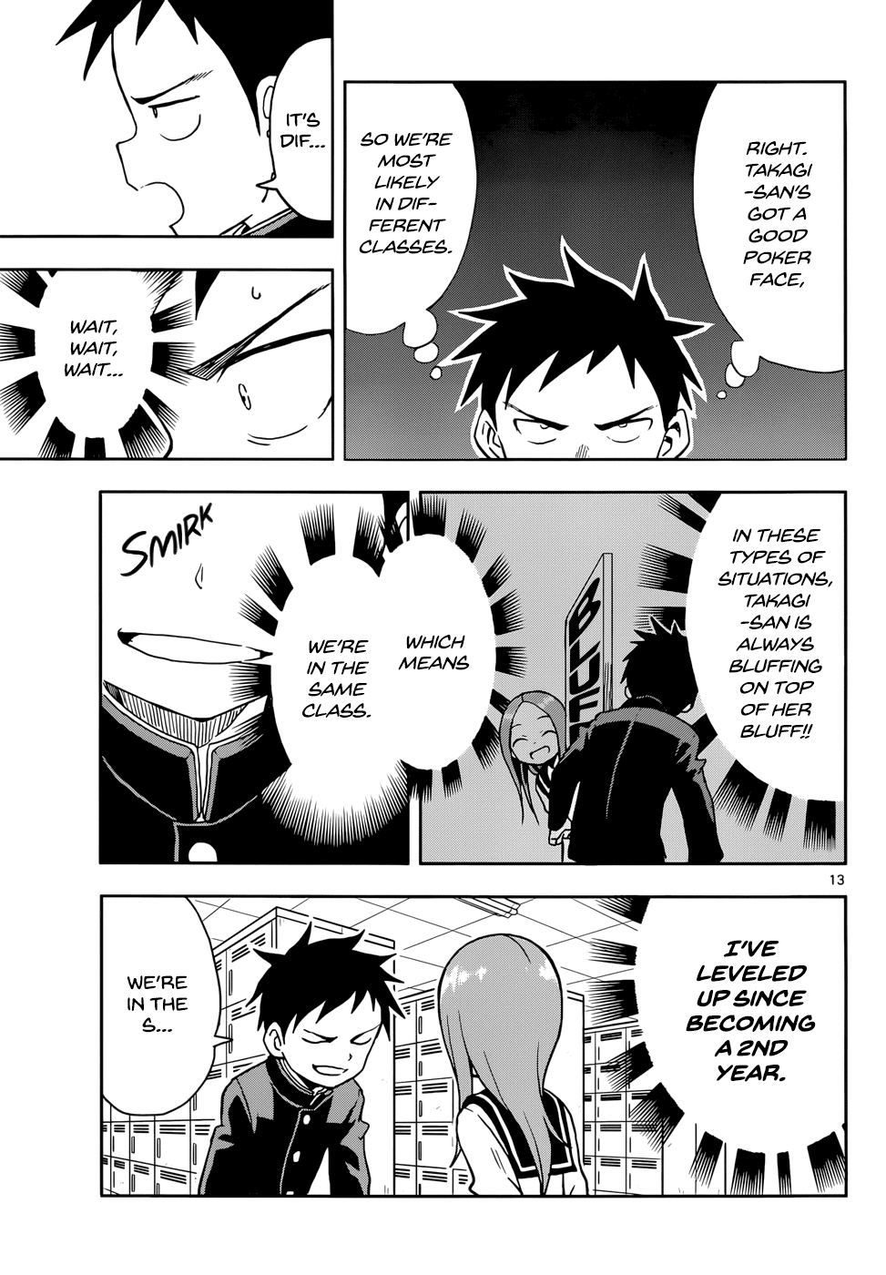 Karakai Jouzu no Takagi-san Chapter 107 page 13 - Chapter 107: Second Years