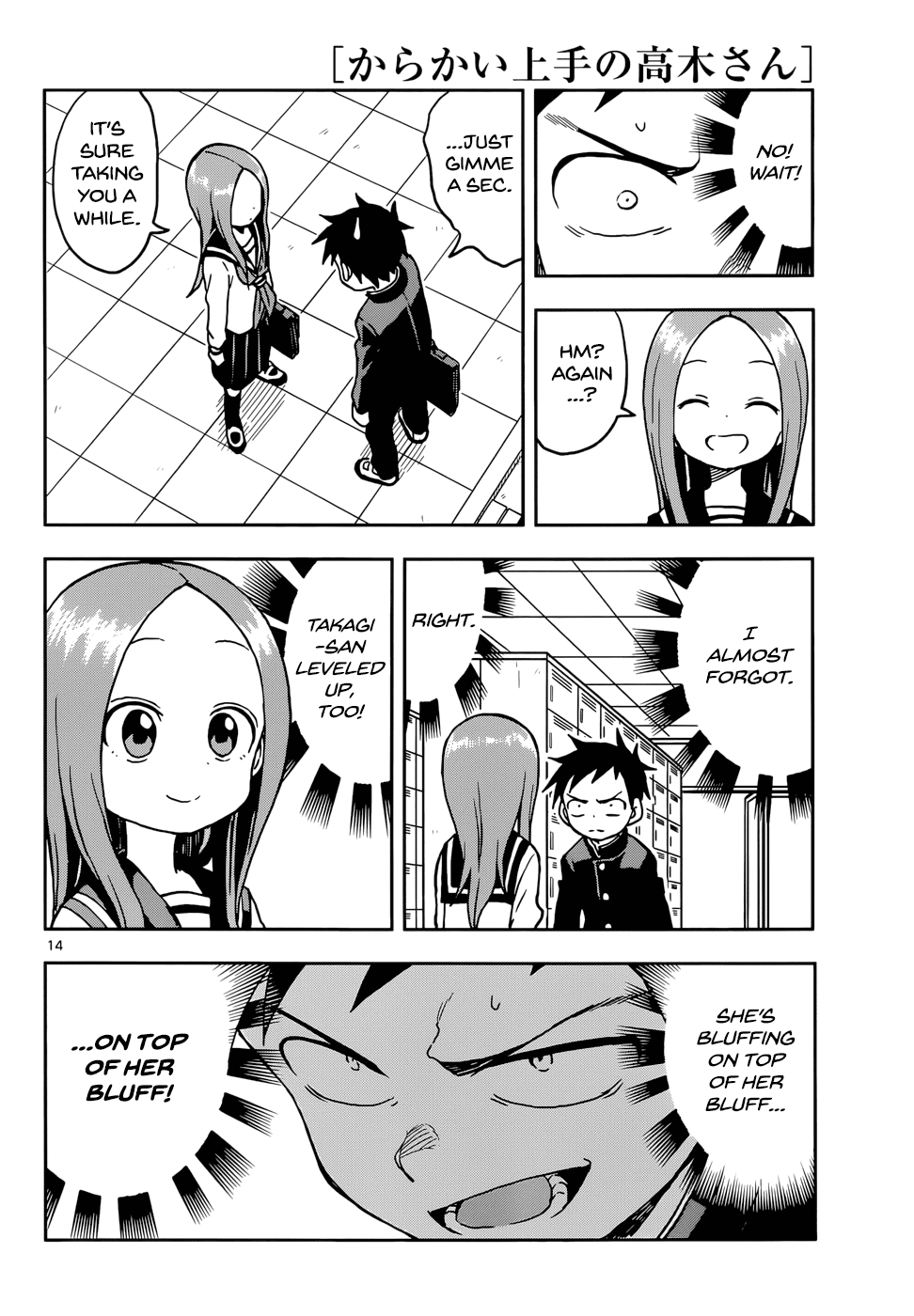 Karakai Jouzu no Takagi-san Chapter 107 page 14 - Chapter 107: Second Years