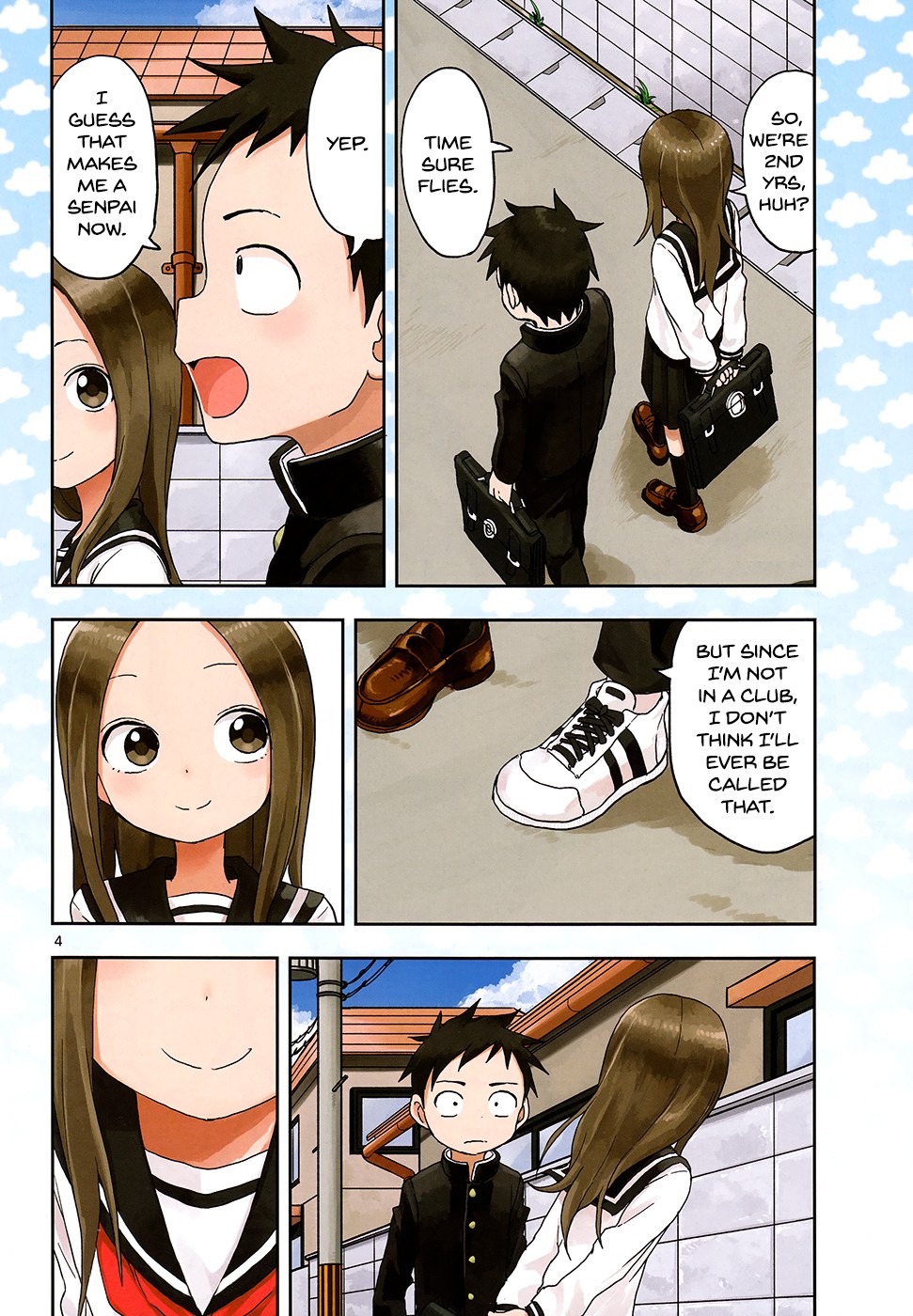 Karakai Jouzu no Takagi-san Chapter 107 page 4 - Chapter 107: Second Years