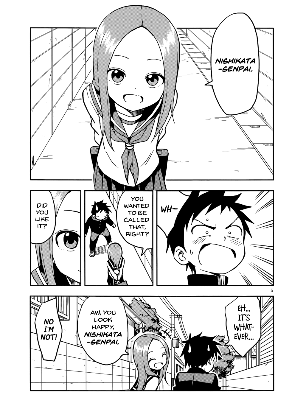 Karakai Jouzu no Takagi-san Chapter 107 page 5 - Chapter 107: Second Years
