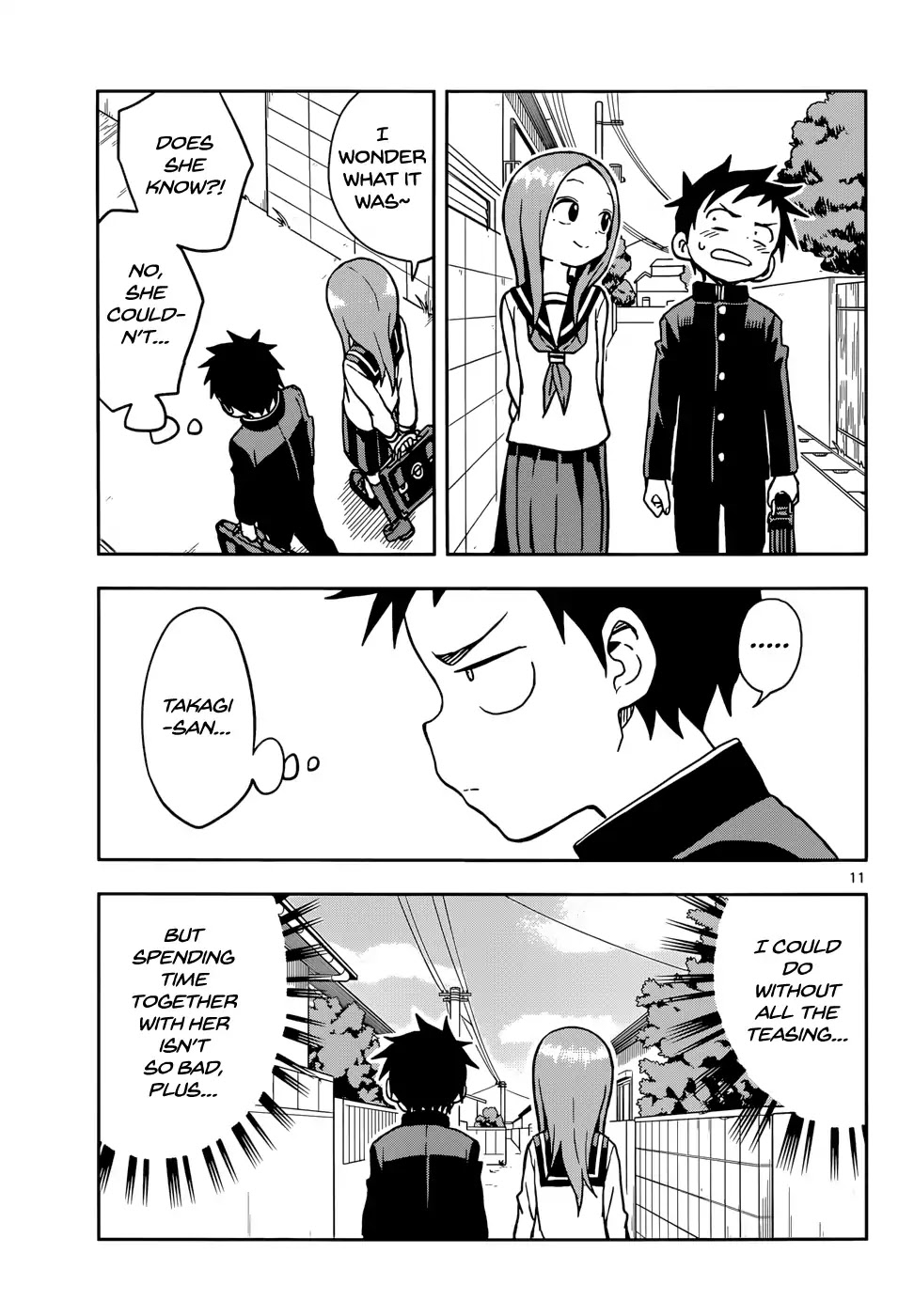 Karakai Jouzu no Takagi-san Chapter 108 page 11 - Chapter 108: Confession