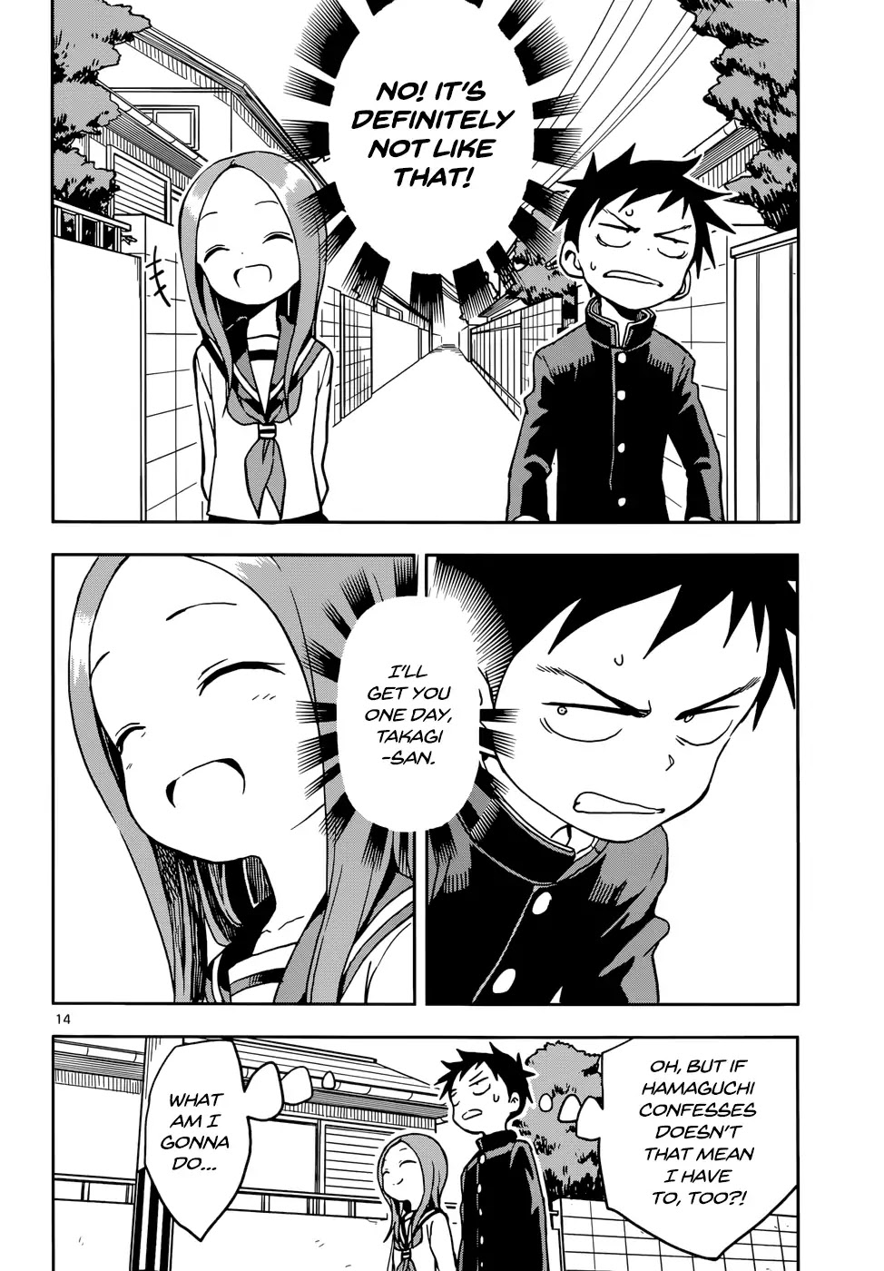 Karakai Jouzu no Takagi-san Chapter 108 page 14 - Chapter 108: Confession