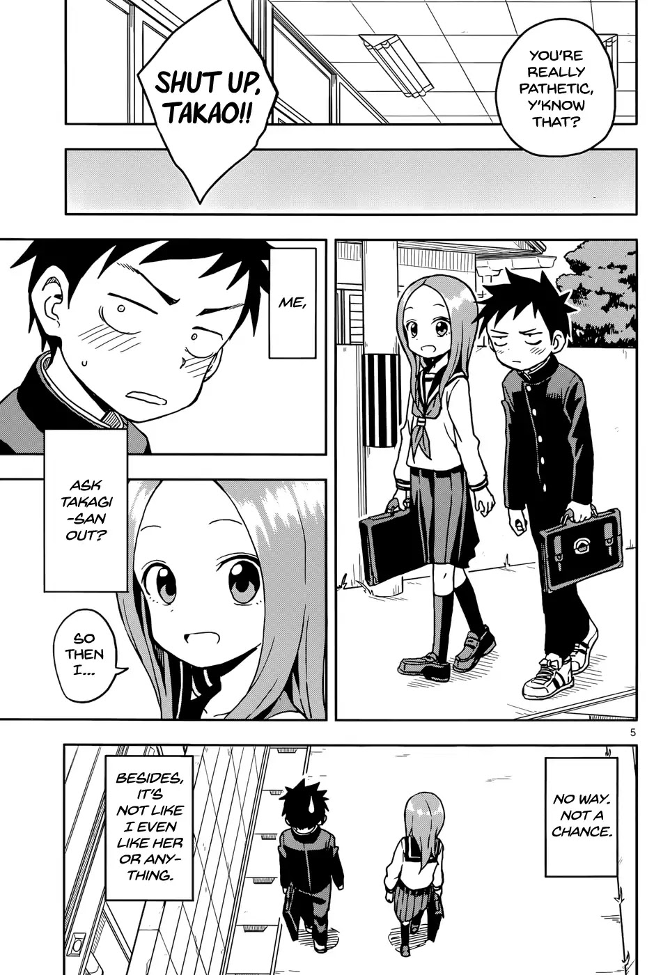 Karakai Jouzu no Takagi-san Chapter 108 page 5 - Chapter 108: Confession