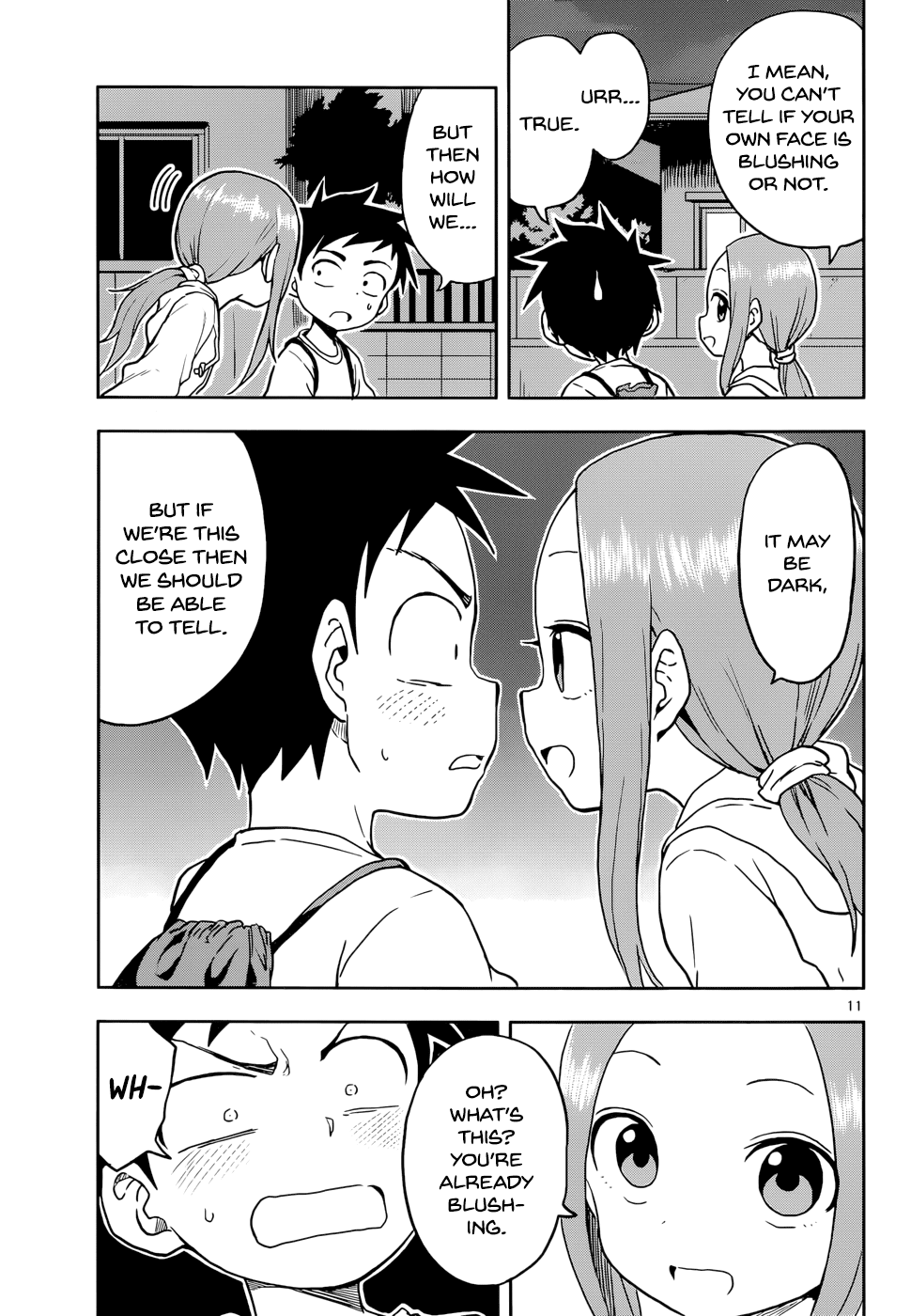 Karakai Jouzu no Takagi-san Chapter 109 page 11 - Chapter 109: Nighttime