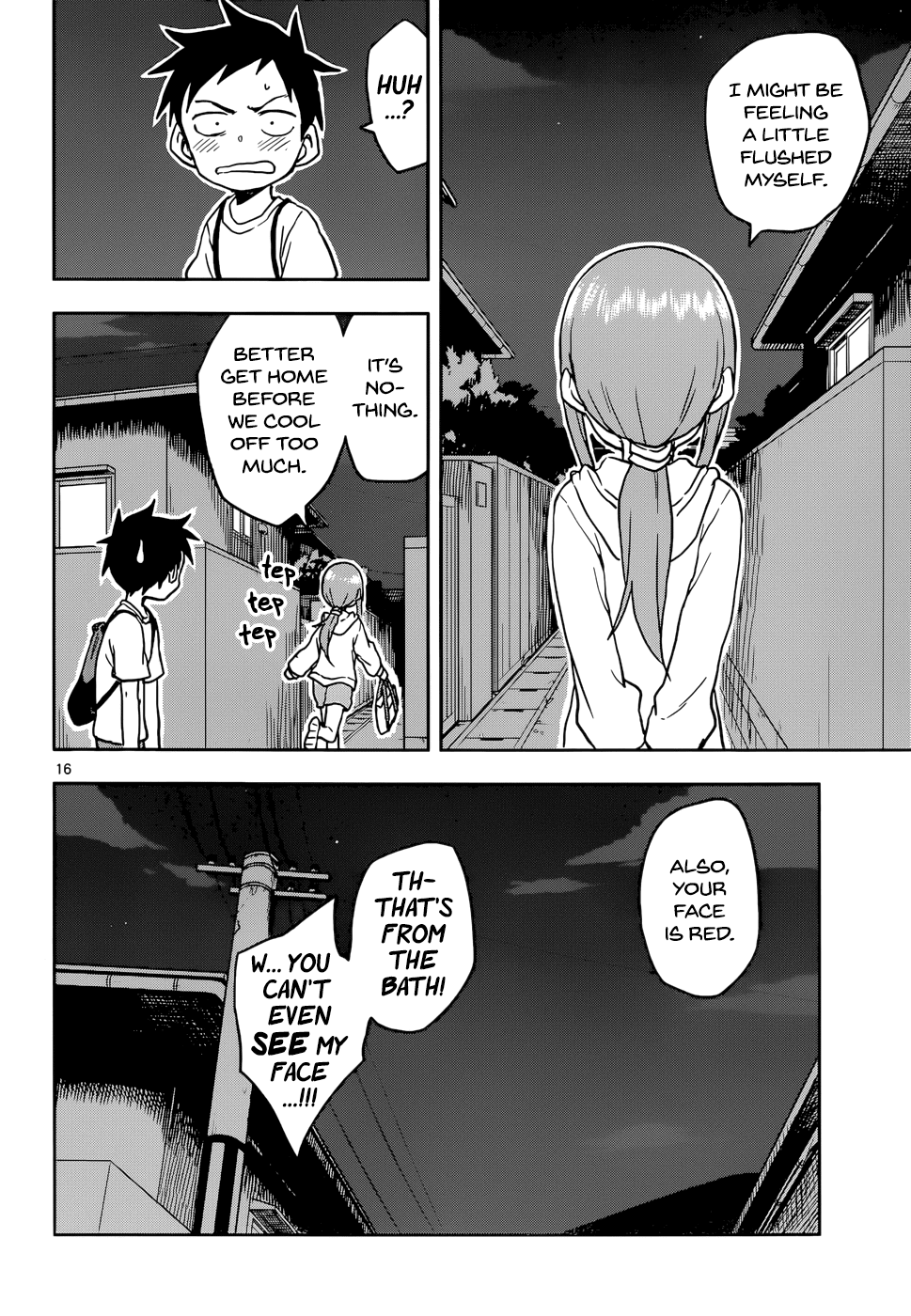 Karakai Jouzu no Takagi-san Chapter 109 page 16 - Chapter 109: Nighttime