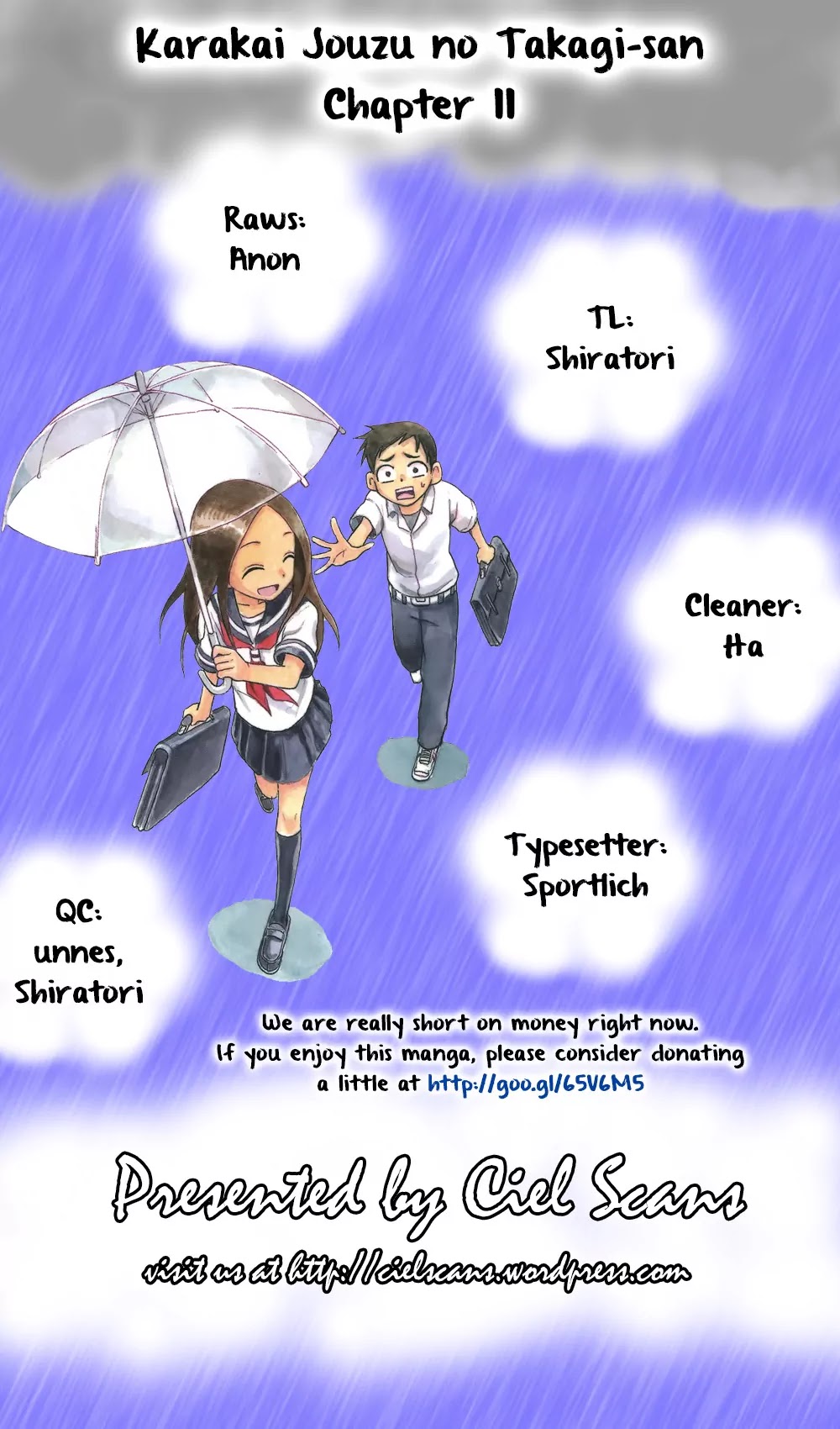 Karakai Jouzu no Takagi-san Chapter 11 page 1 - Chapter 11: Test Study