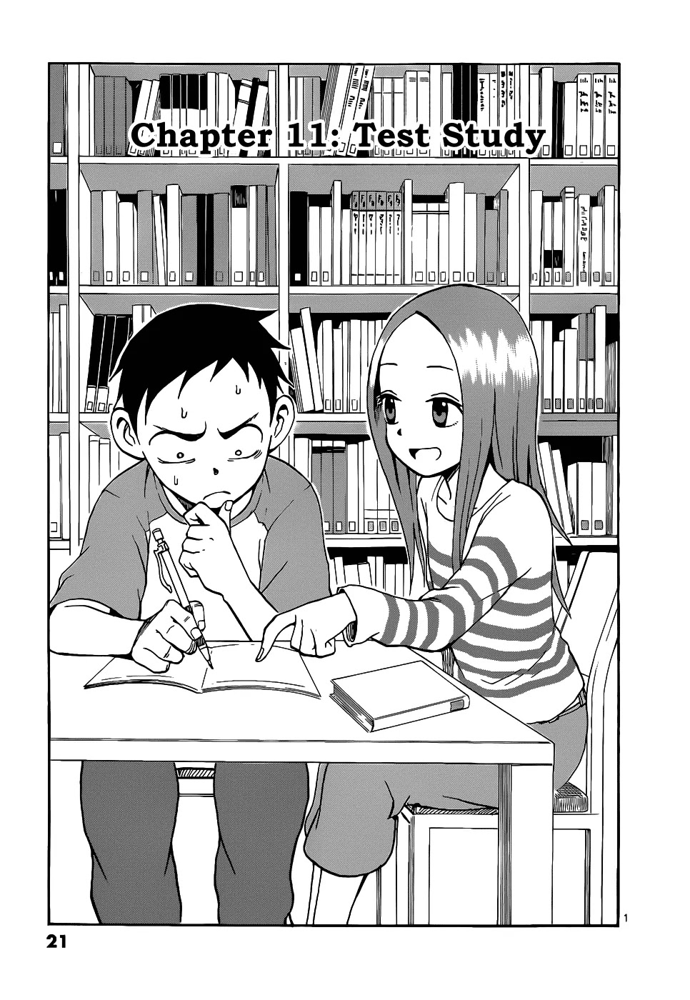 Karakai Jouzu no Takagi-san Chapter 11 page 2 - Chapter 11: Test Study