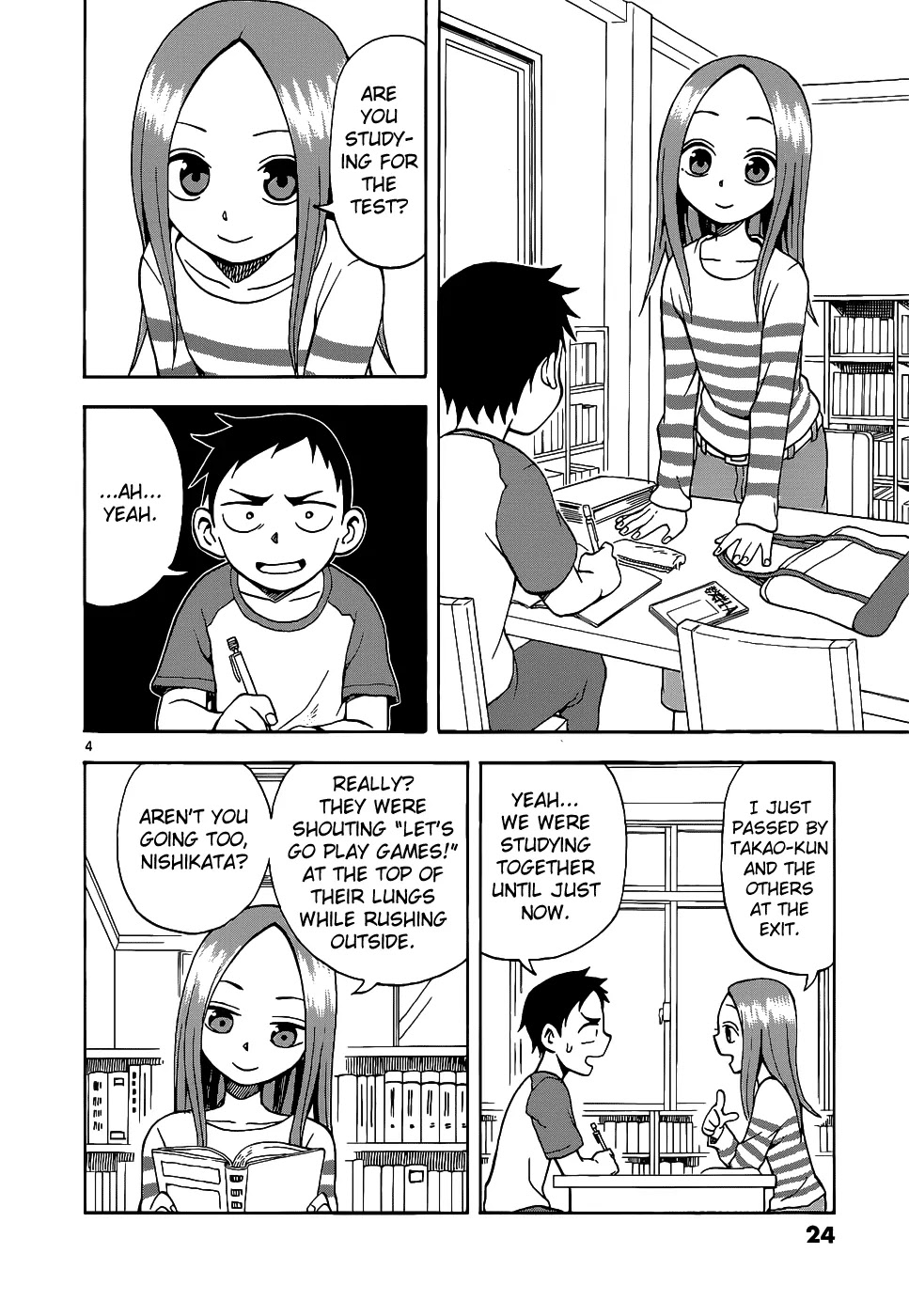Karakai Jouzu no Takagi-san Chapter 11 page 5 - Chapter 11: Test Study