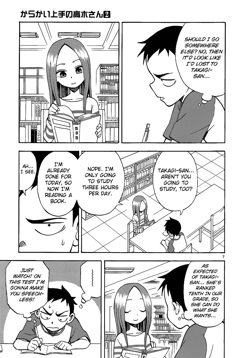Karakai Jouzu no Takagi-san Chapter 11 page 8 - Chapter 11: Test Study