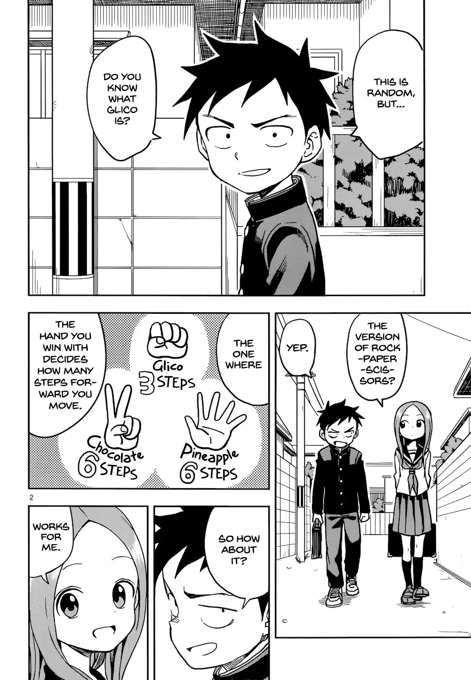 Karakai Jouzu no Takagi-san Chapter 110 page 2 - Chapter 110: Glico