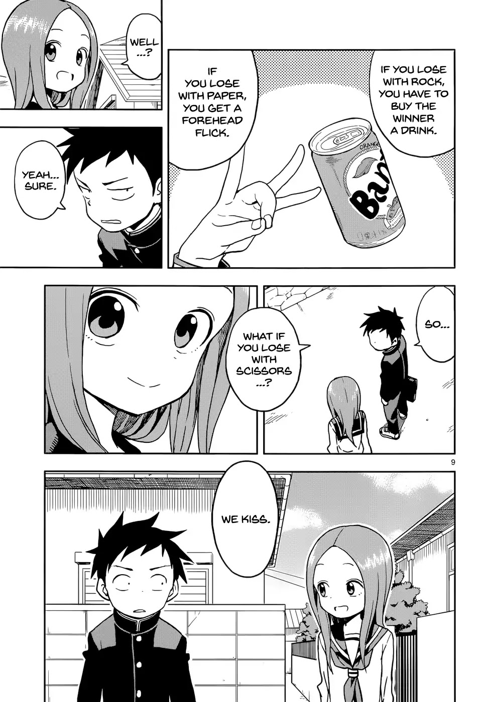 Karakai Jouzu no Takagi-san Chapter 110 page 9 - Chapter 110: Glico