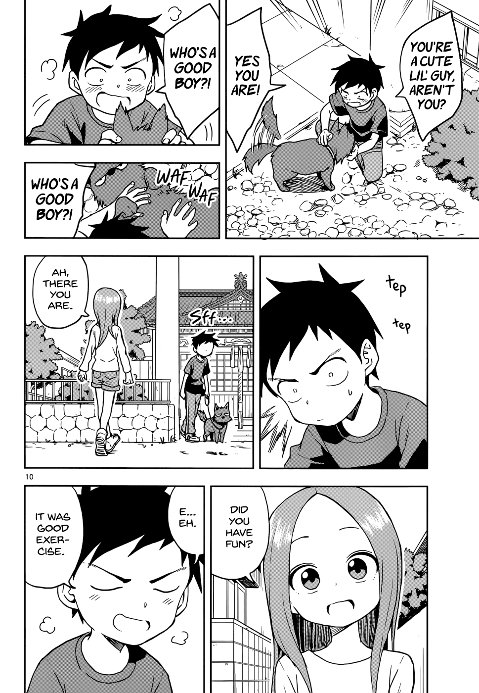 Karakai Jouzu no Takagi-san Chapter 111 page 10 - Chapter 111: Dog Walk