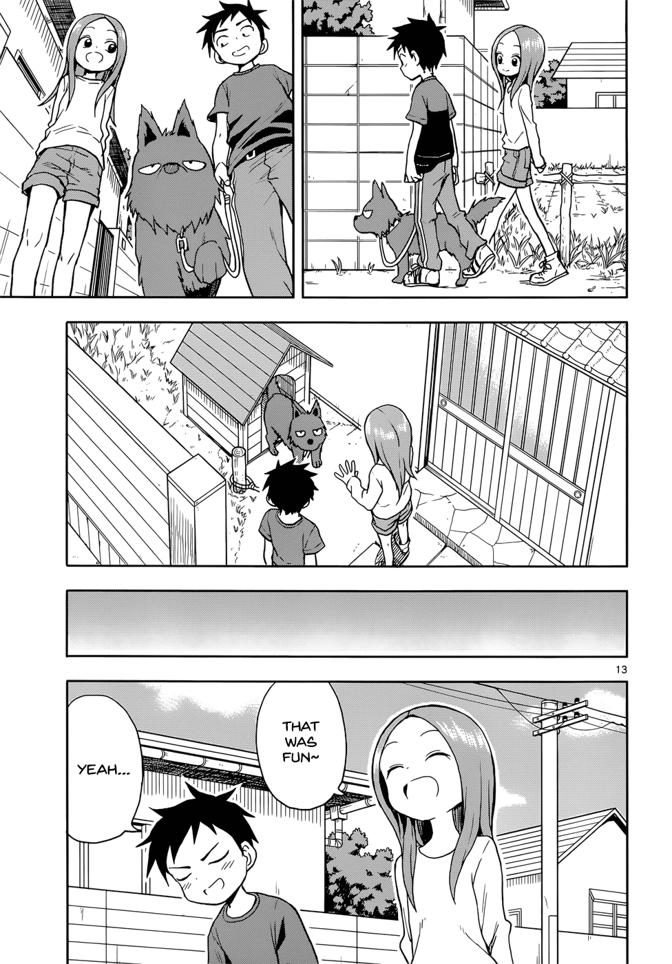 Karakai Jouzu no Takagi-san Chapter 111 page 13 - Chapter 111: Dog Walk