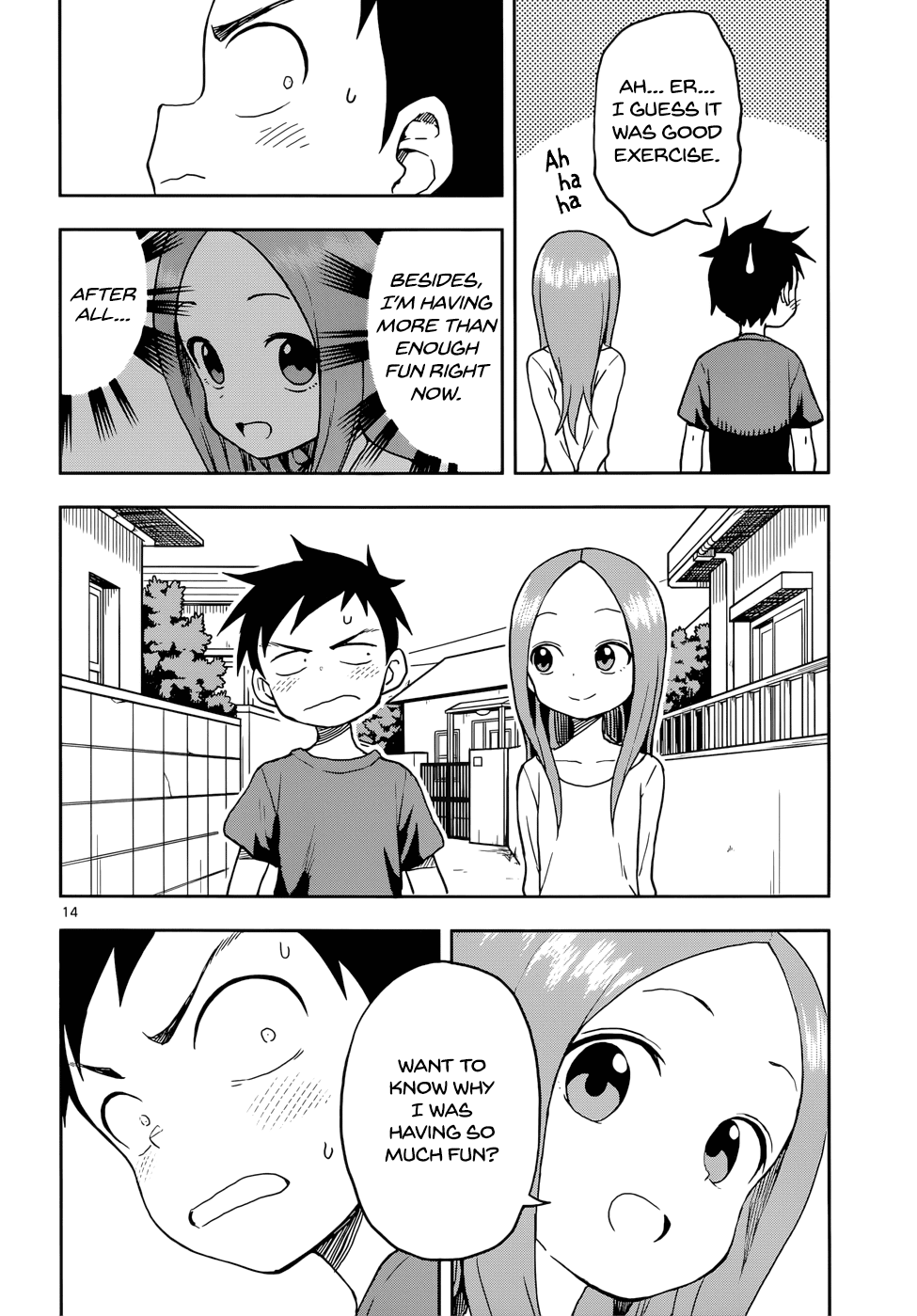 Karakai Jouzu no Takagi-san Chapter 111 page 14 - Chapter 111: Dog Walk