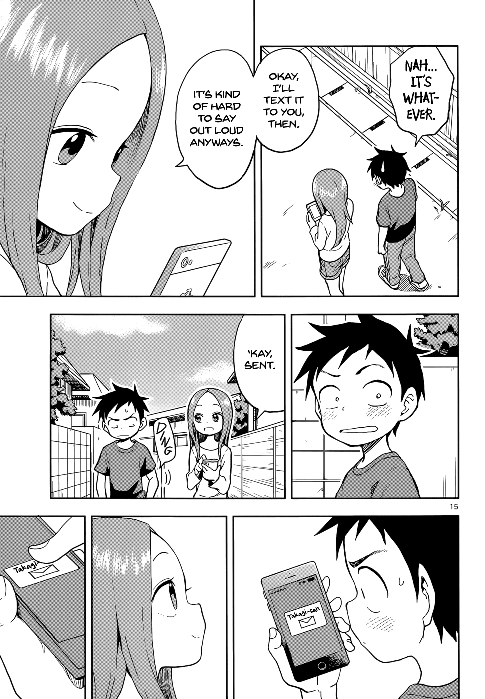 Karakai Jouzu no Takagi-san Chapter 111 page 15 - Chapter 111: Dog Walk